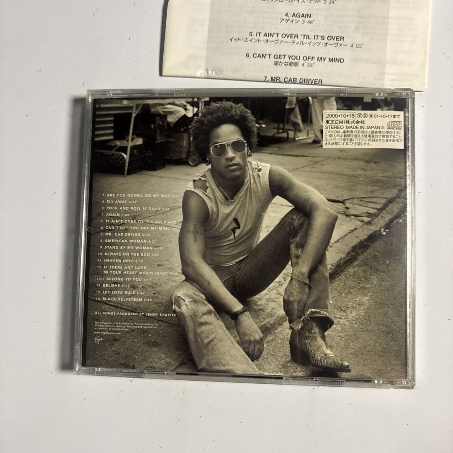 Lenny Kravitz – Greatest Hits (CD, 2000) vjcp-68240 Japan