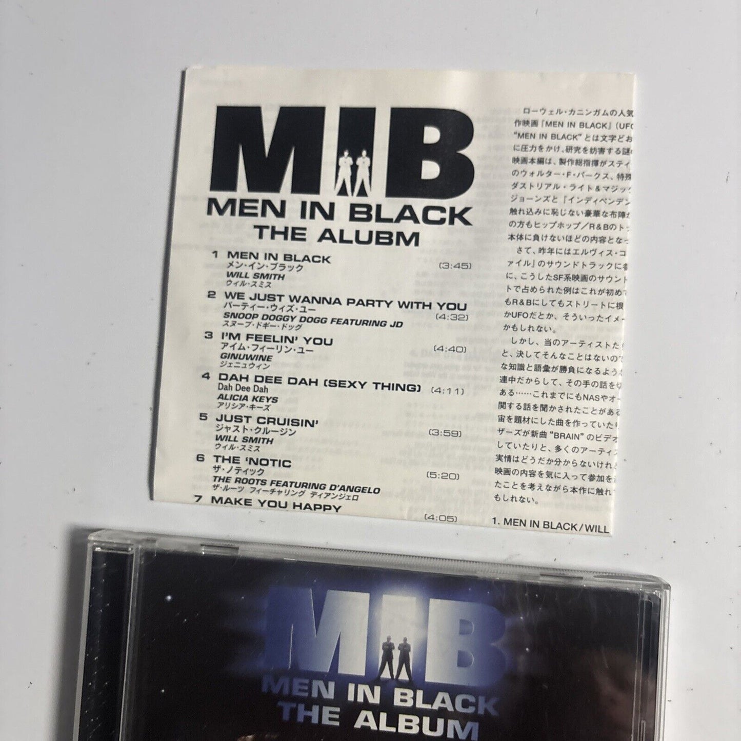 Men In Black - The Album (CD, 1997) SRCS-8411 Japan