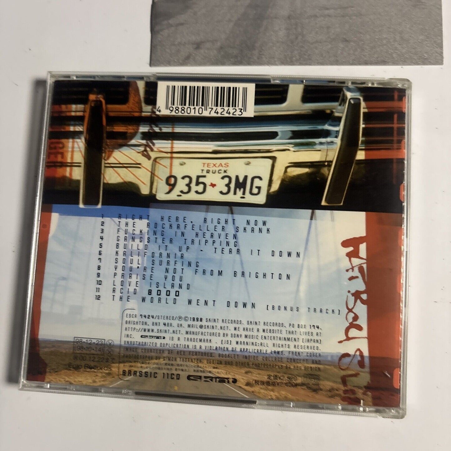 Fatboy Slim – You've Come A Long Way, Baby (CD, 1998) esca-7424 Japan