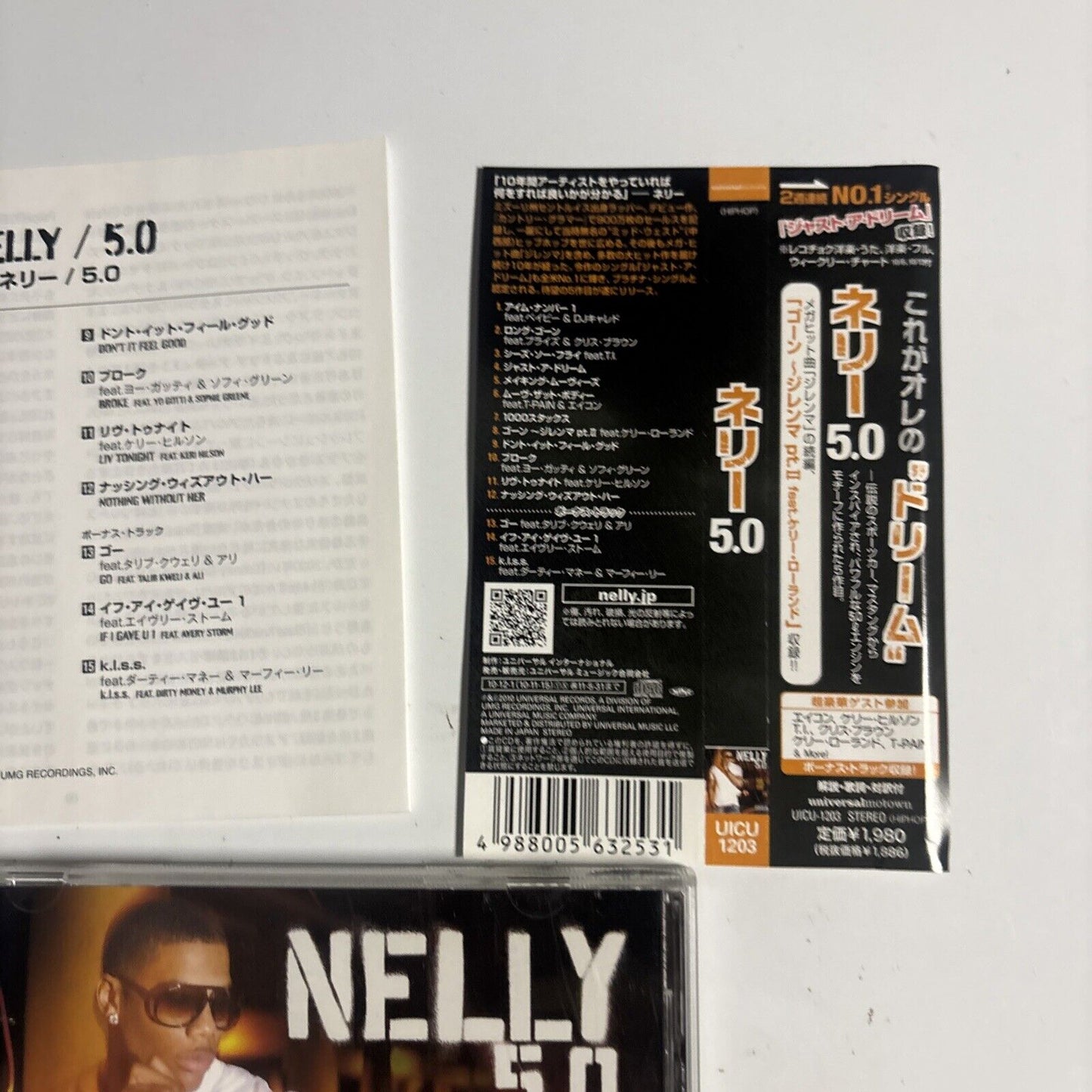 Nelly – 5.0 (CD, 2010) uicu-1203 Japan obi