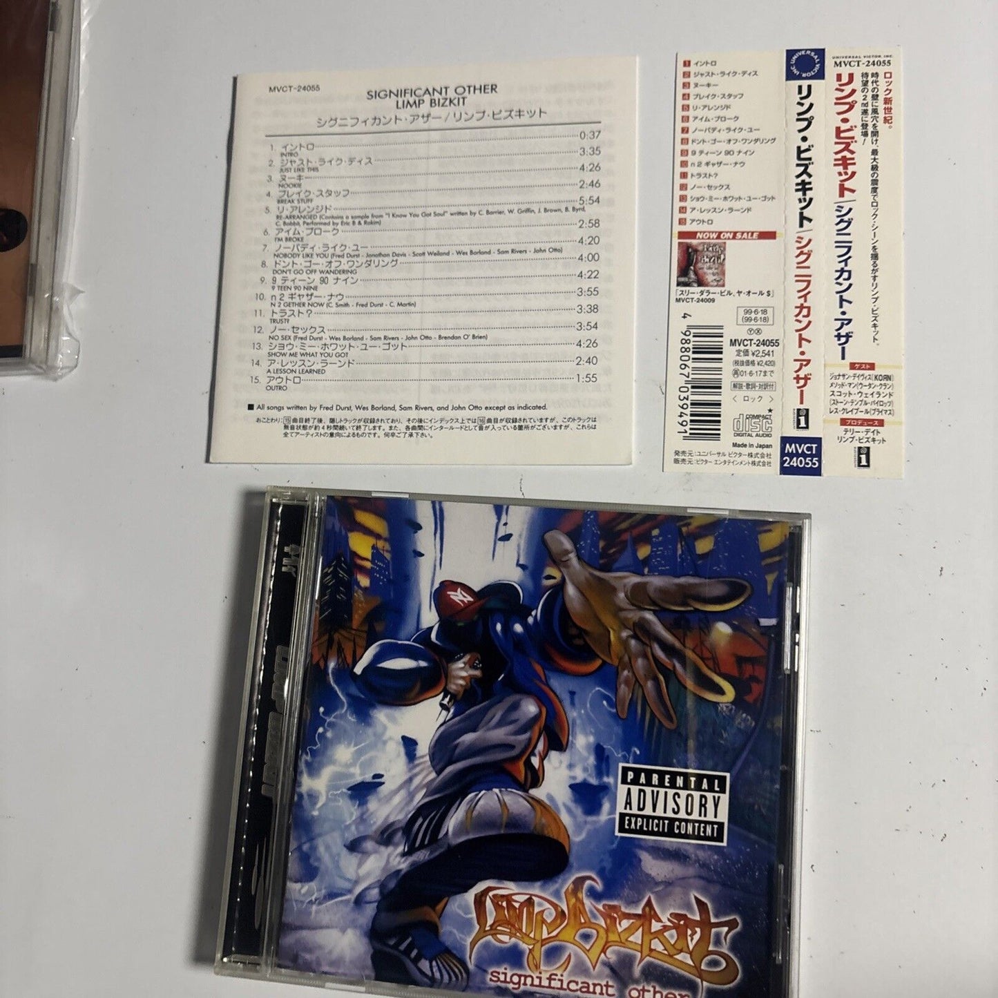 Limp Bizkit – Significant Other (CD, 1999) mvct-24055 Japan obi