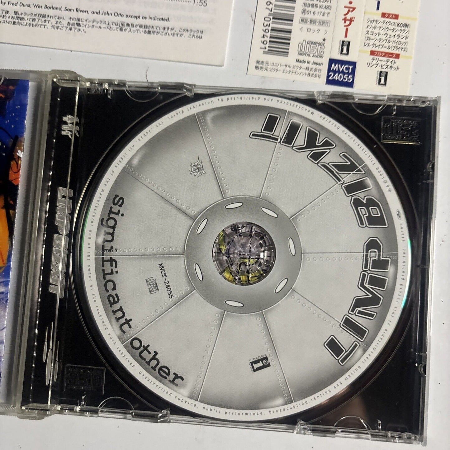 Limp Bizkit – Significant Other (CD, 1999) mvct-24055 Japan obi