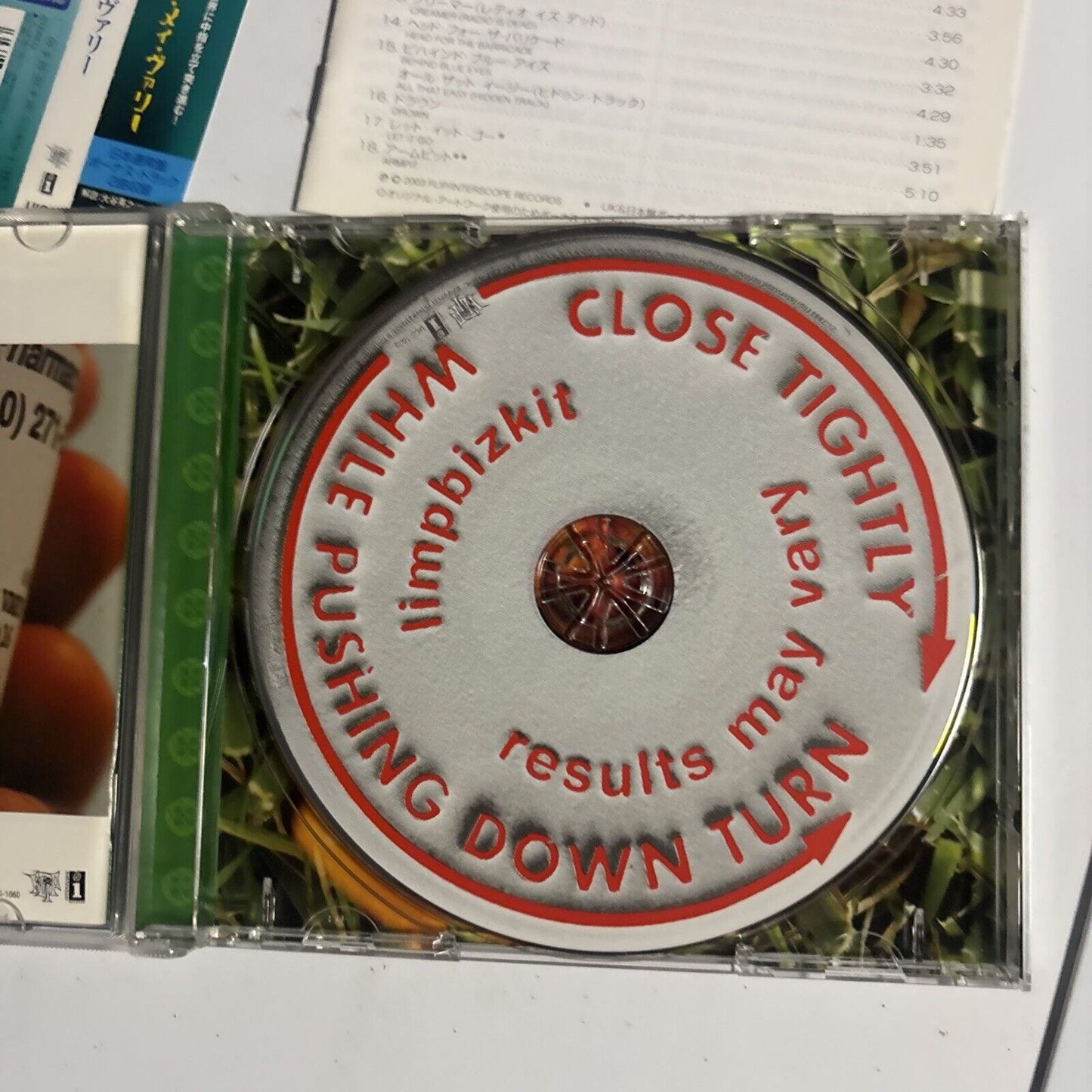 Limp Bizkit – Results May Vary (CD, 2003) uics-1060 Japan obi