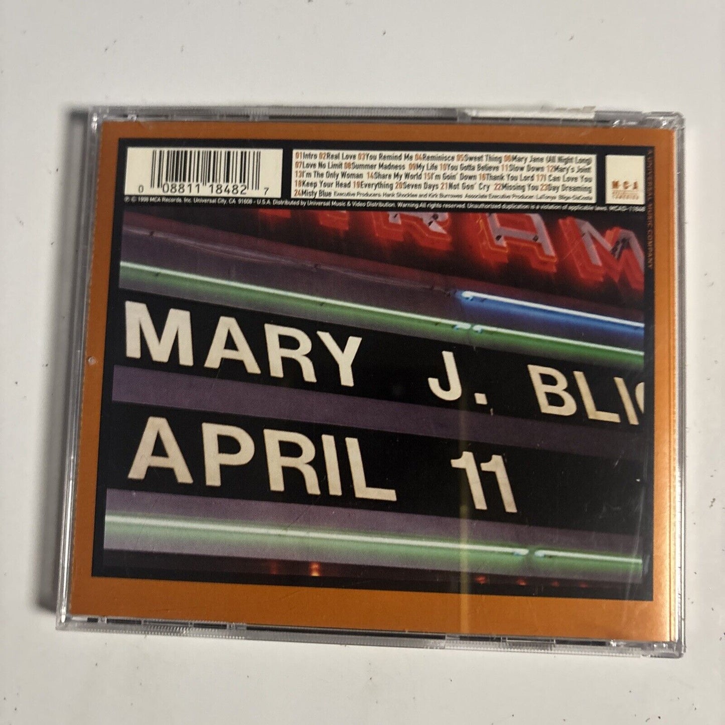 Mary J. Blige – The Tour (CD, 1998) MCAD-11848