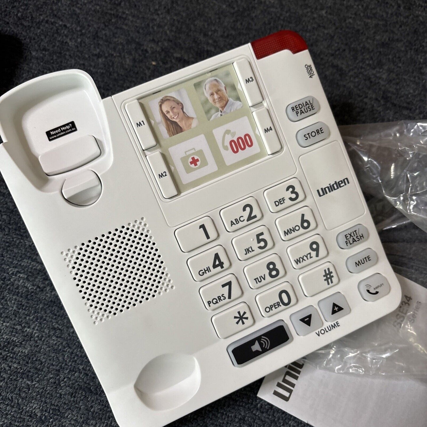 Uniden Sight & Sound Enhanced Corded Phone (SSE34) *Never Used*