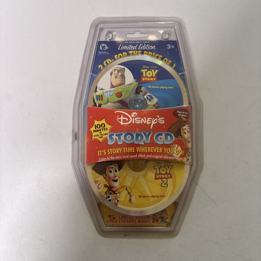 Disney Toy Story 1 & 2 Limited Edition CD With Stickers *New Sealed*
