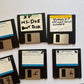 9x Floppy Disk 1.44MB 2HD Used
