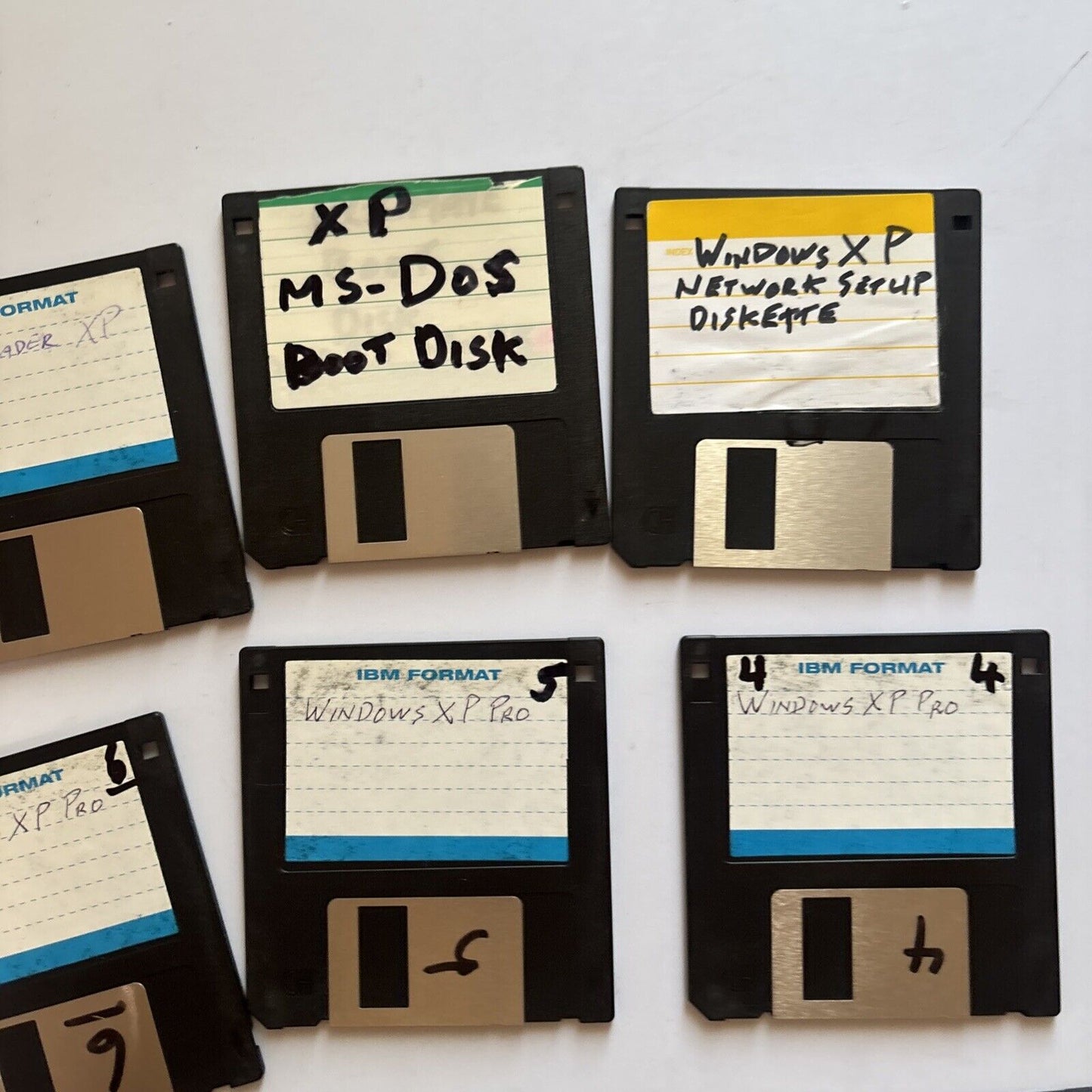 9x Floppy Disk 1.44MB 2HD Used