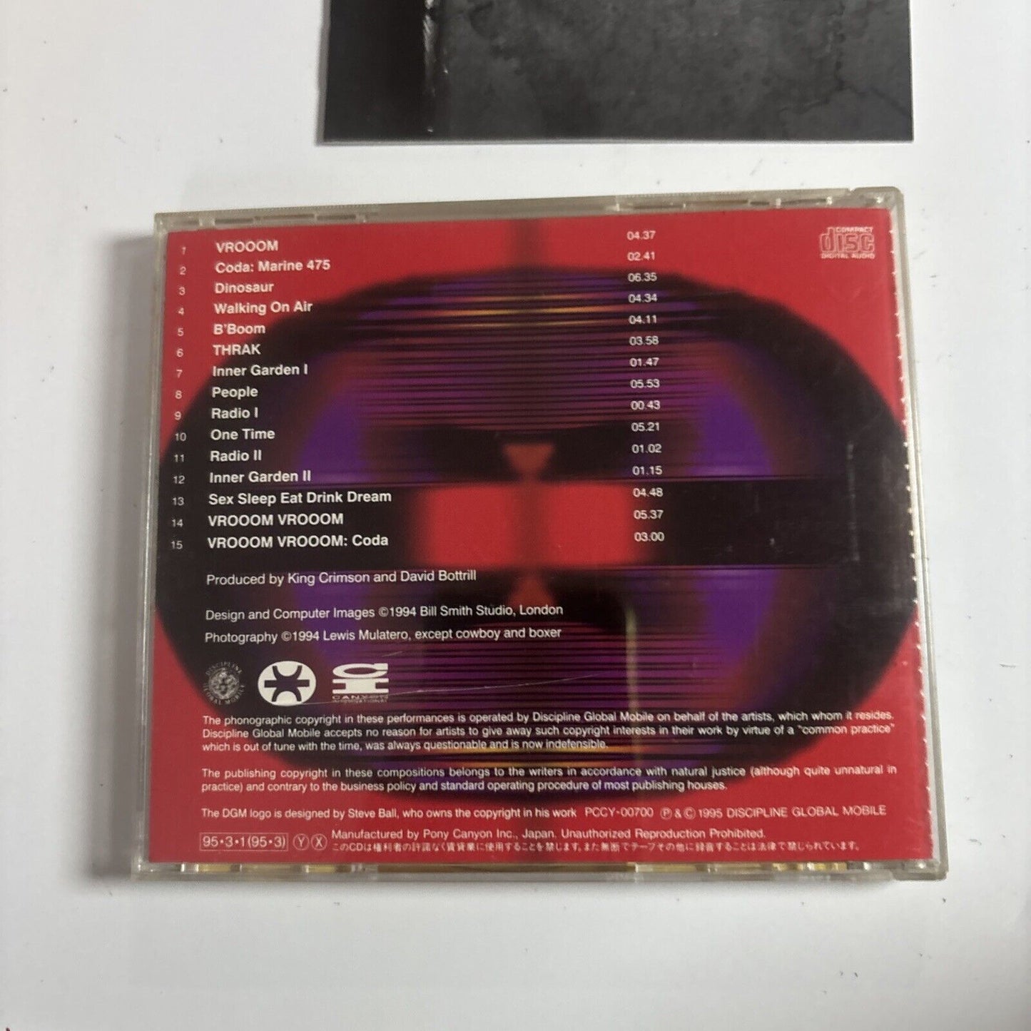 King Crimson – THRAK (CD, 1995) pccy-00700 Japan