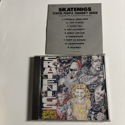 Skatenigs – Stupid People Shouldn't Breed (CD, 1993) pscw-1171 Japan