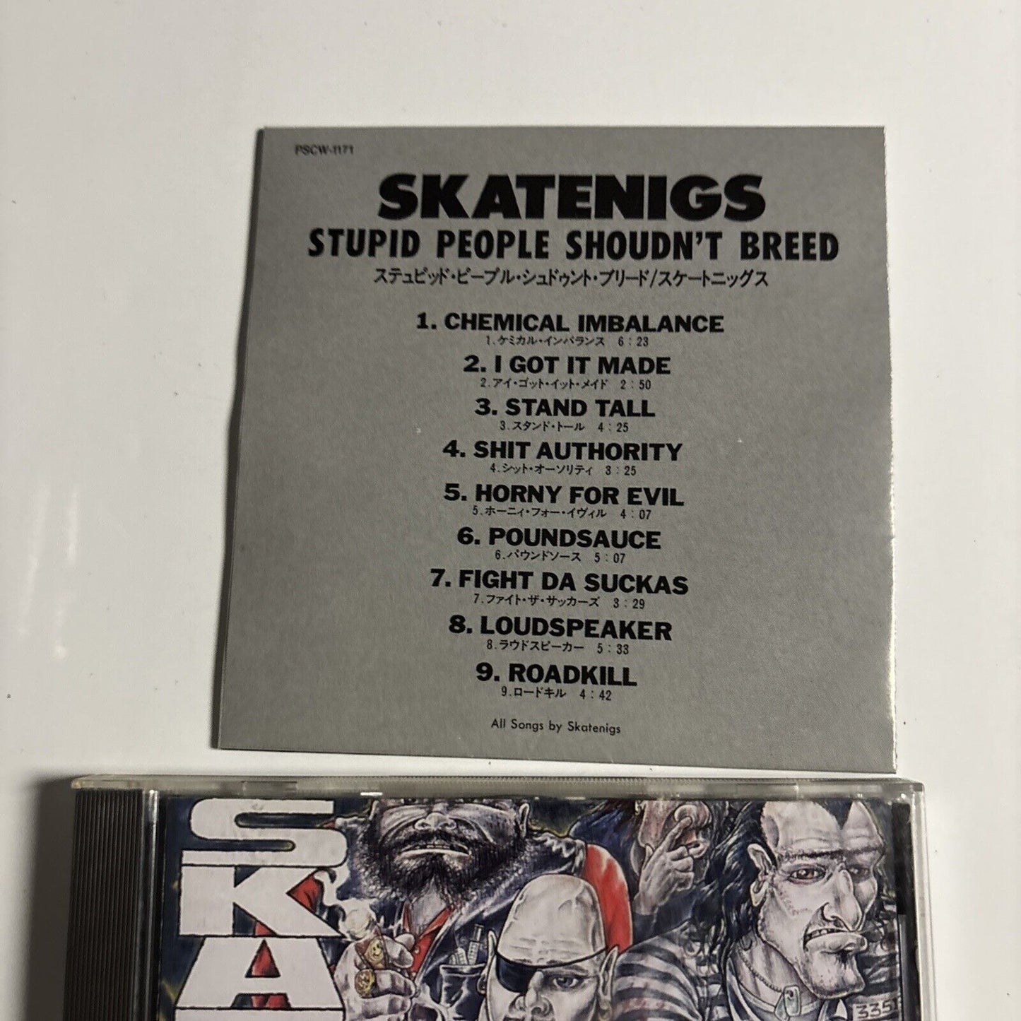 Skatenigs – Stupid People Shouldn't Breed (CD, 1993) pscw-1171 Japan