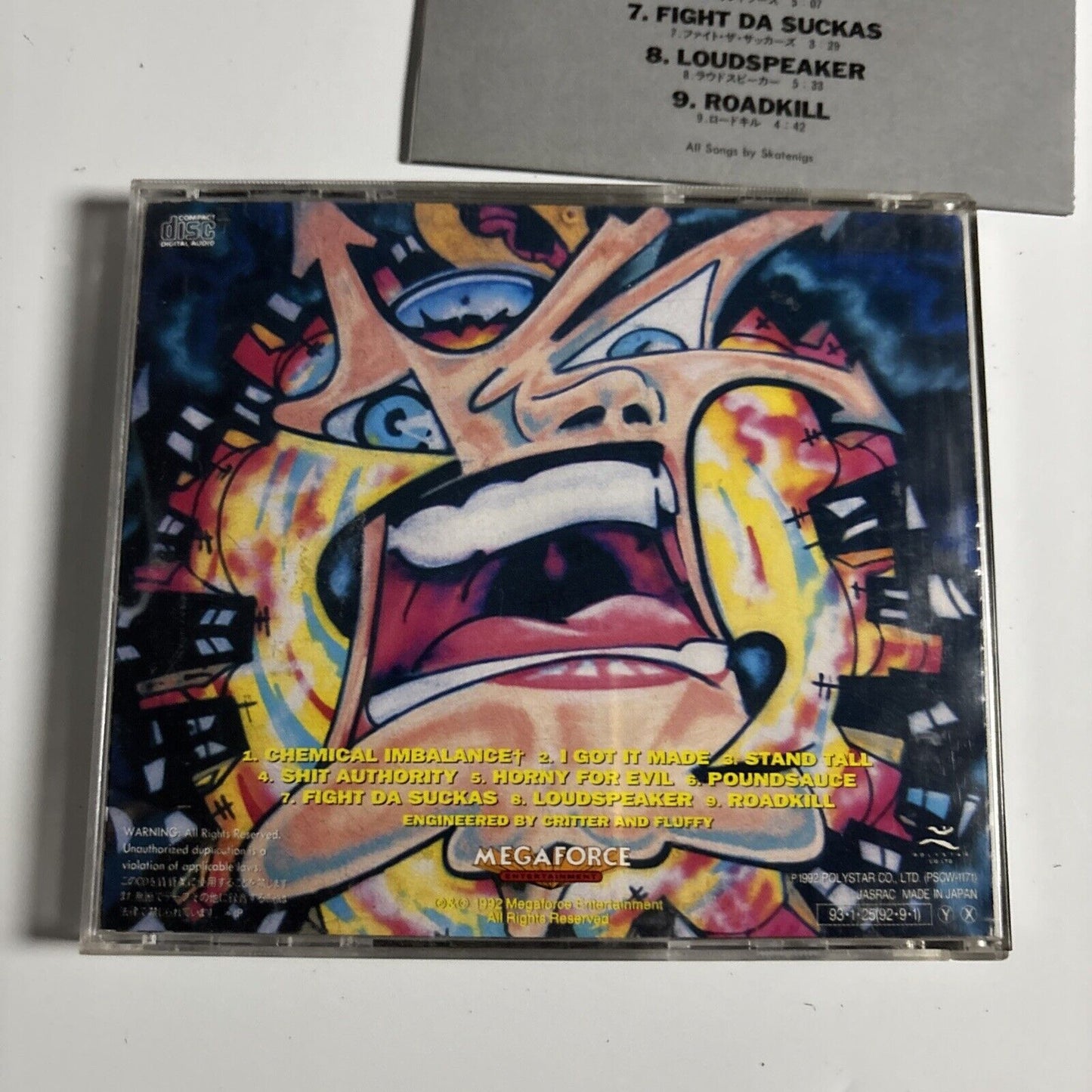 Skatenigs – Stupid People Shouldn't Breed (CD, 1993) pscw-1171 Japan