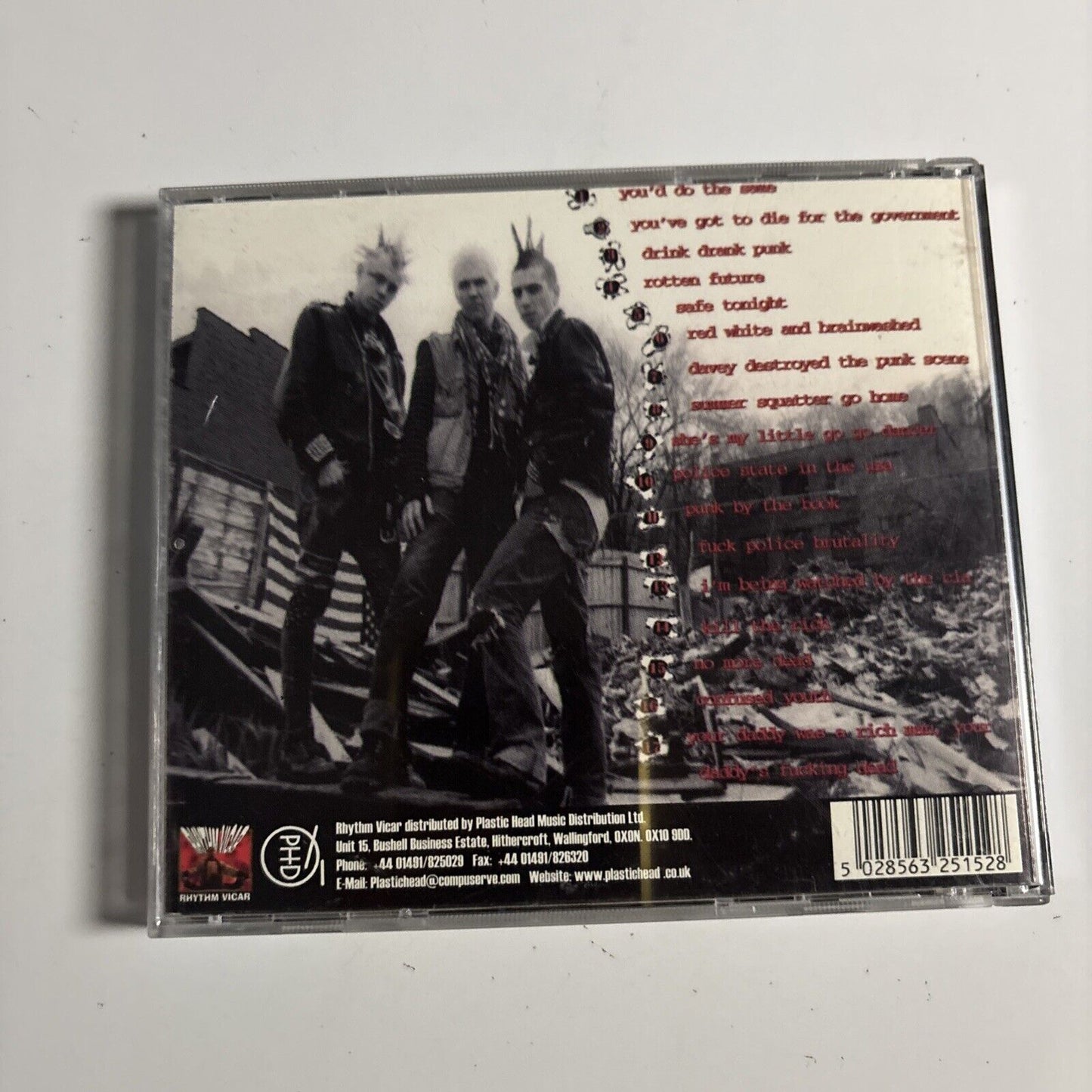 Anti-Flag – Die For The Government (CD, 1996) PREACH007CD