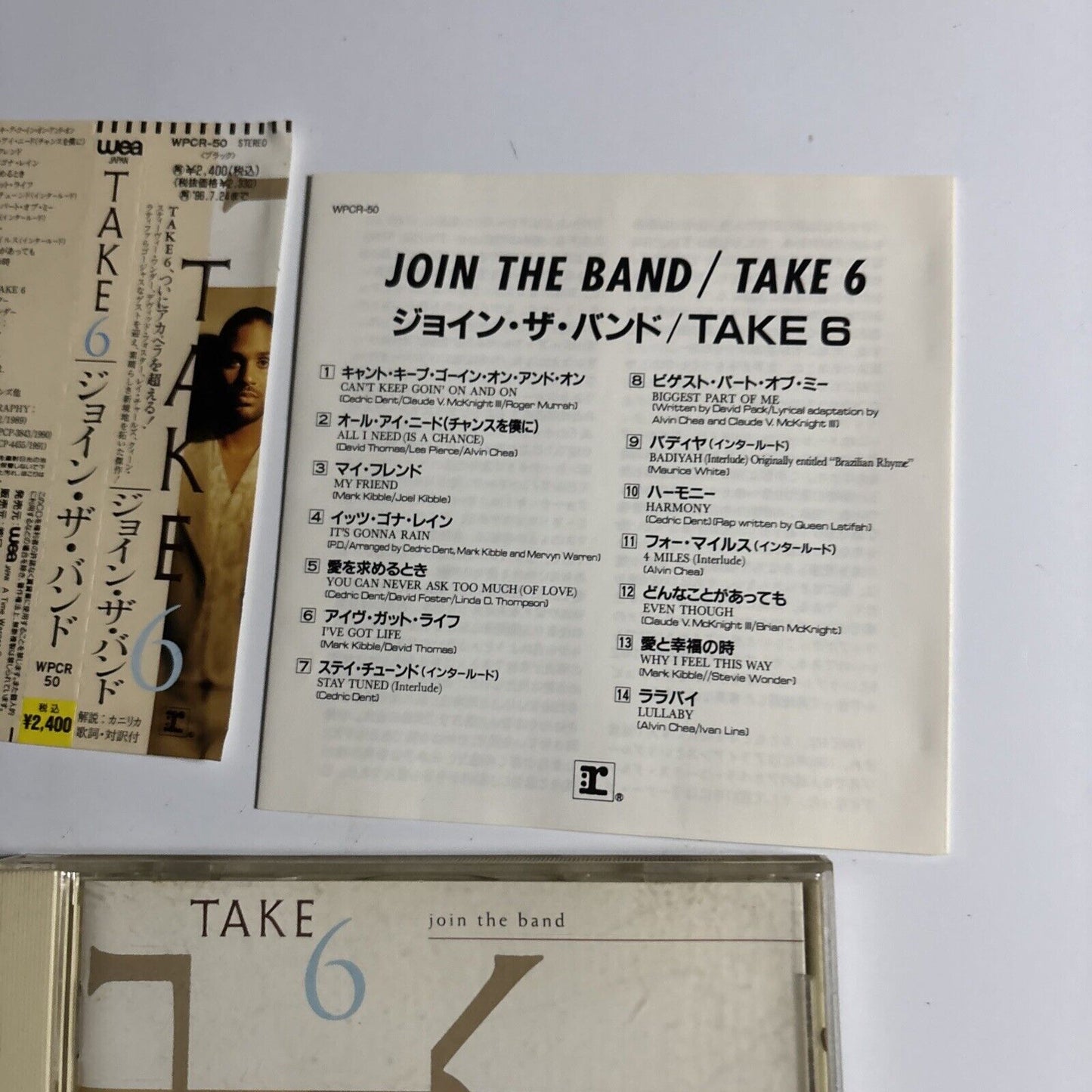 Take 6 – Join The Band (CD, 1994) wpcr-50 Japan obi