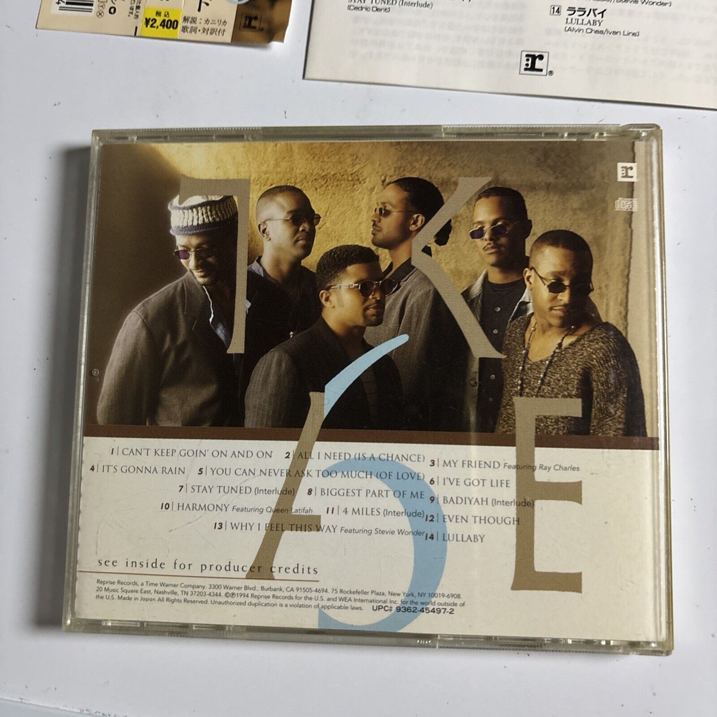 Take 6 – Join The Band (CD, 1994) wpcr-50 Japan obi