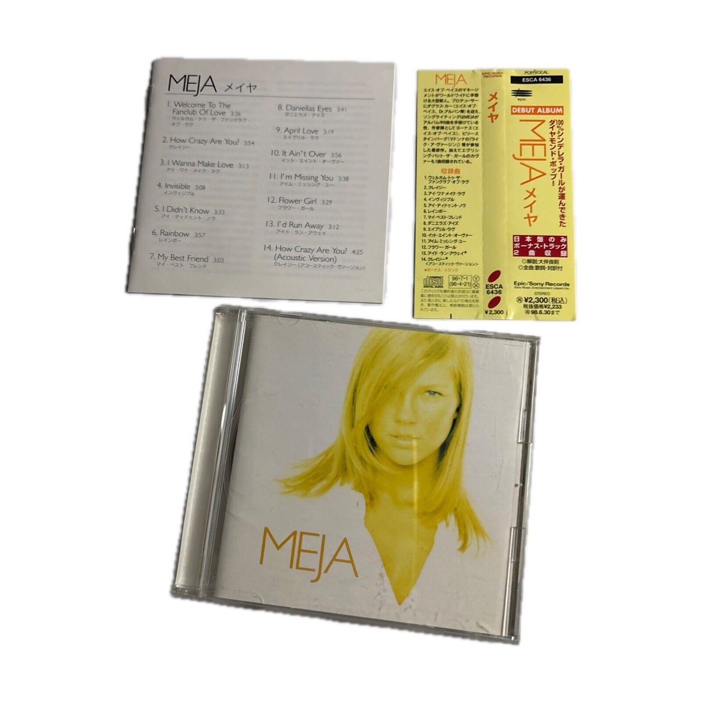 Meja – Meja (CD, 1996) esca-6436 Japan Bonus Track, Obi