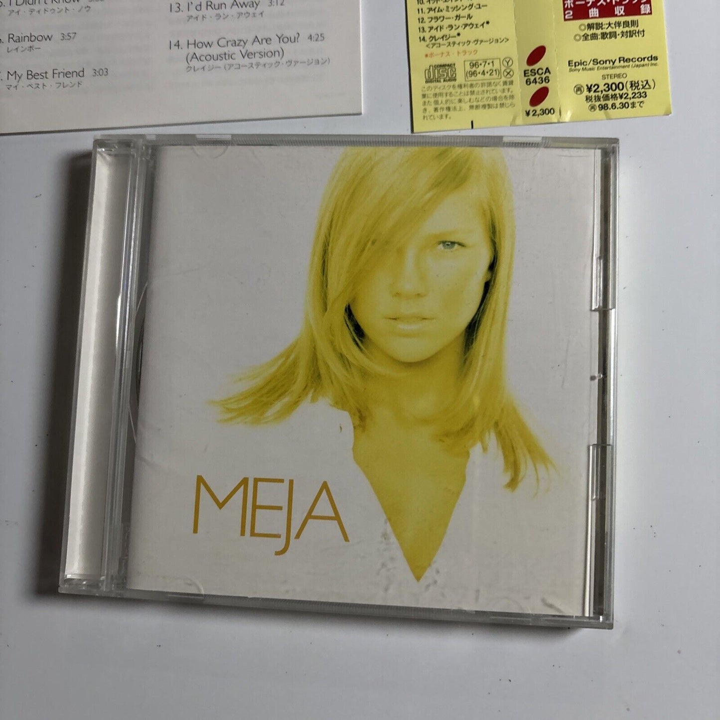 Meja – Meja (CD, 1996) esca-6436 Japan Bonus Track, Obi