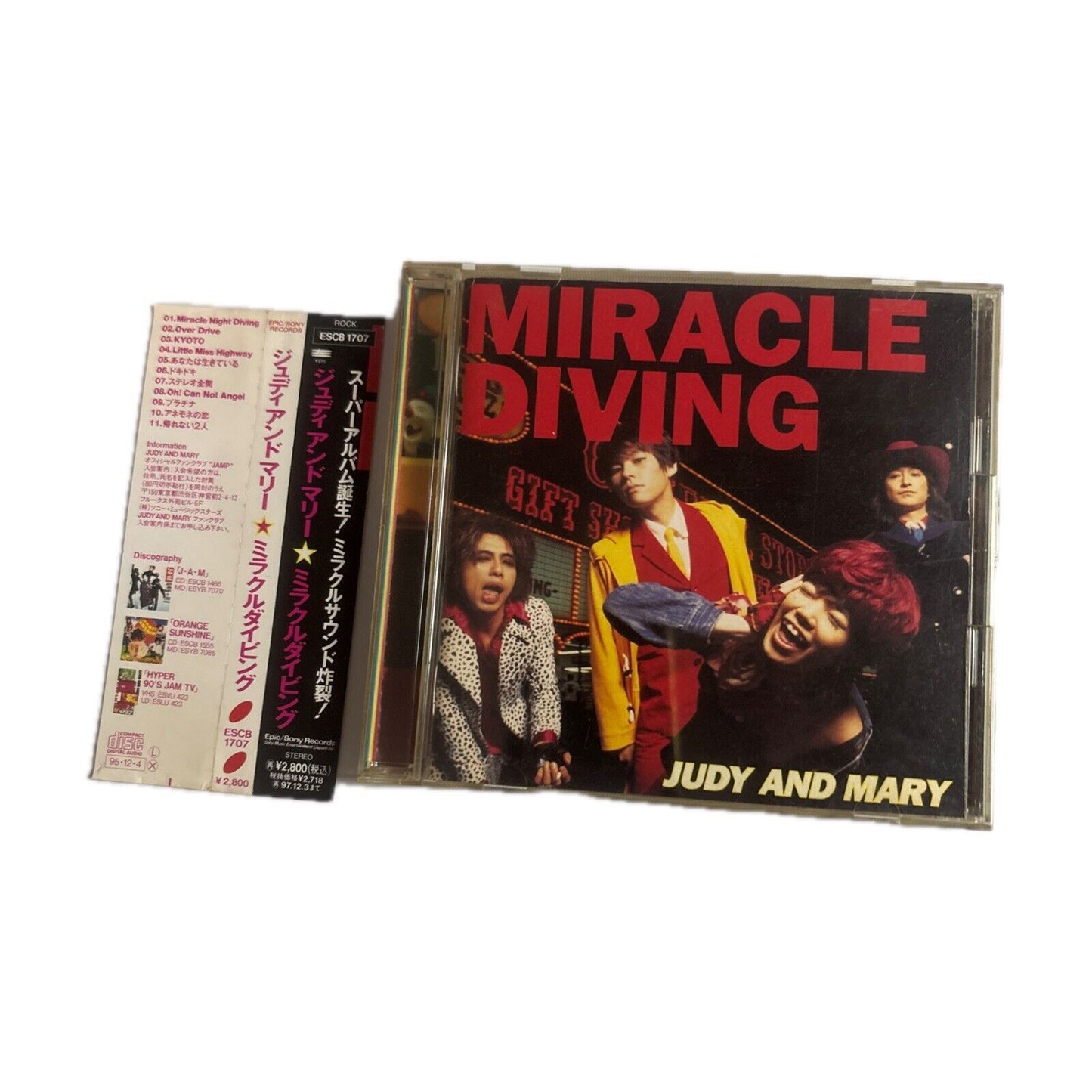 Judy And Mary – Miracle Diving (CD, 1995) escb-1707 Japan obi