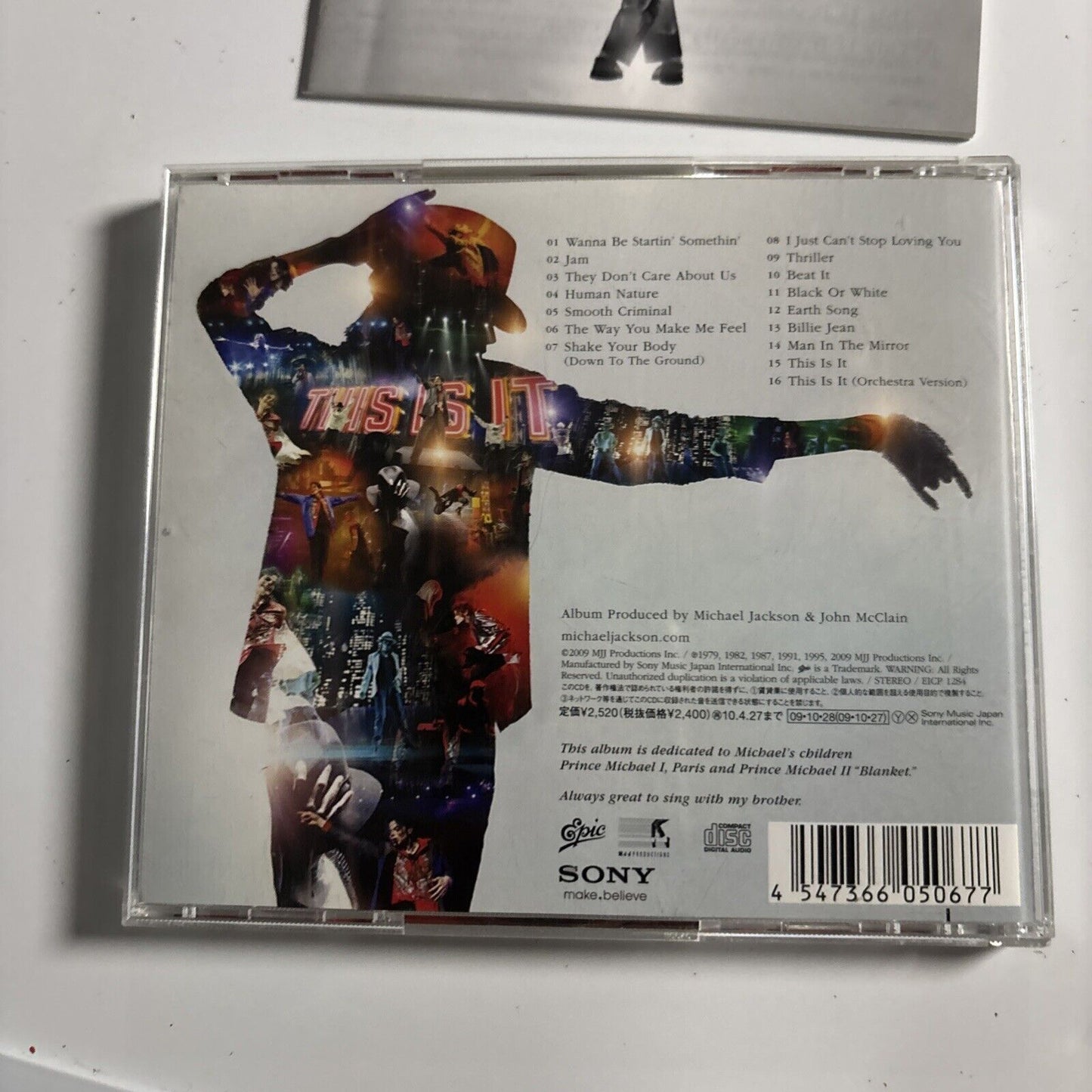 Michael Jackson – This Is It (CD, 2009) eicp-1284 Japan