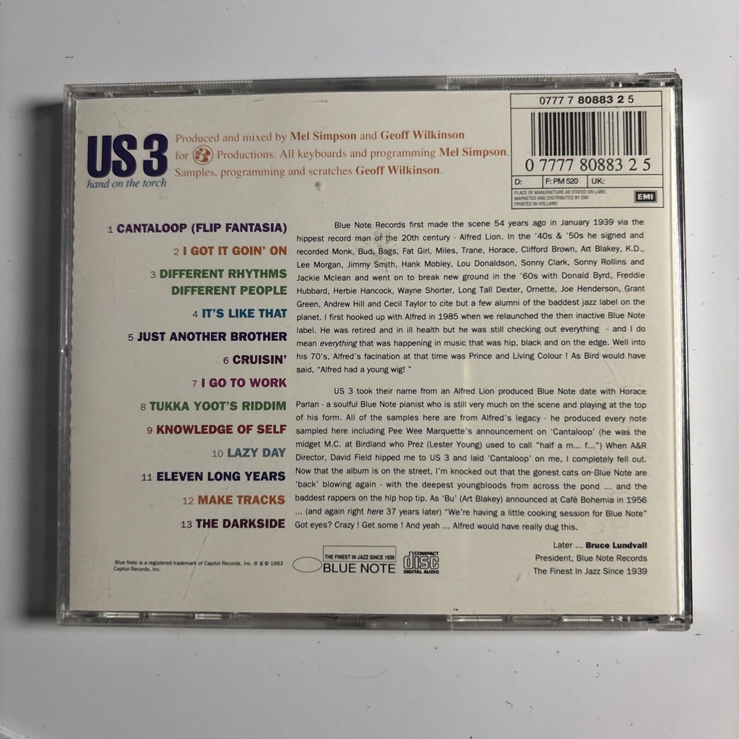 Us3 – Hand On The Torch (CD, 1993)