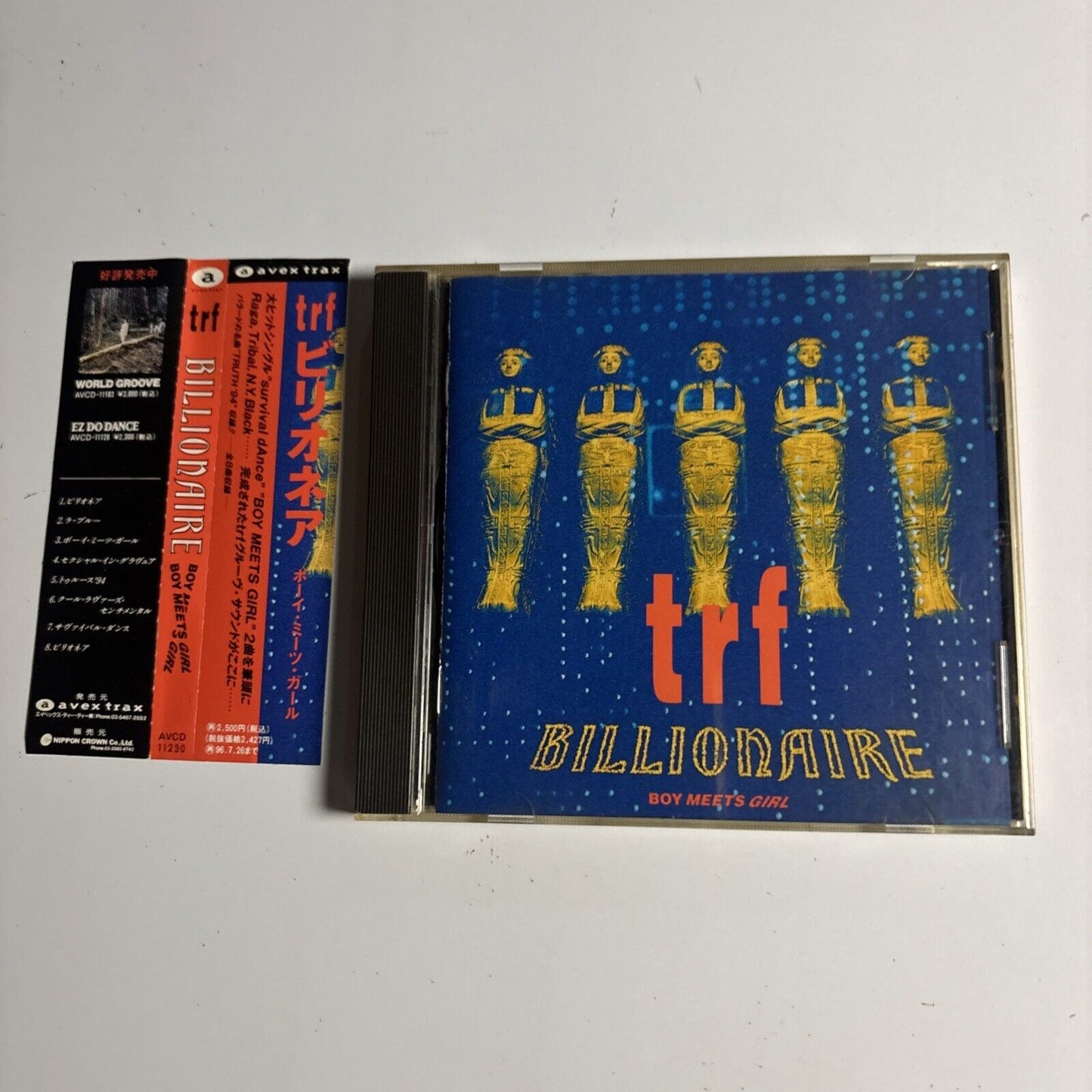 TRF – Billionaire (Boy Meets Girl) (CD, 1994) avcd-11230 Japan obi