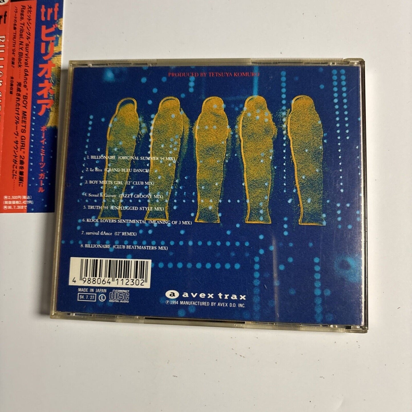 TRF – Billionaire (Boy Meets Girl) (CD, 1994) avcd-11230 Japan obi