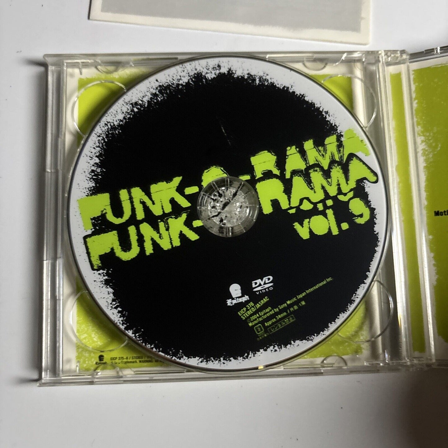 Punk-O-Rama Vol. 9 (2004, CD + DVD) eicp-375-6 Japan DVD