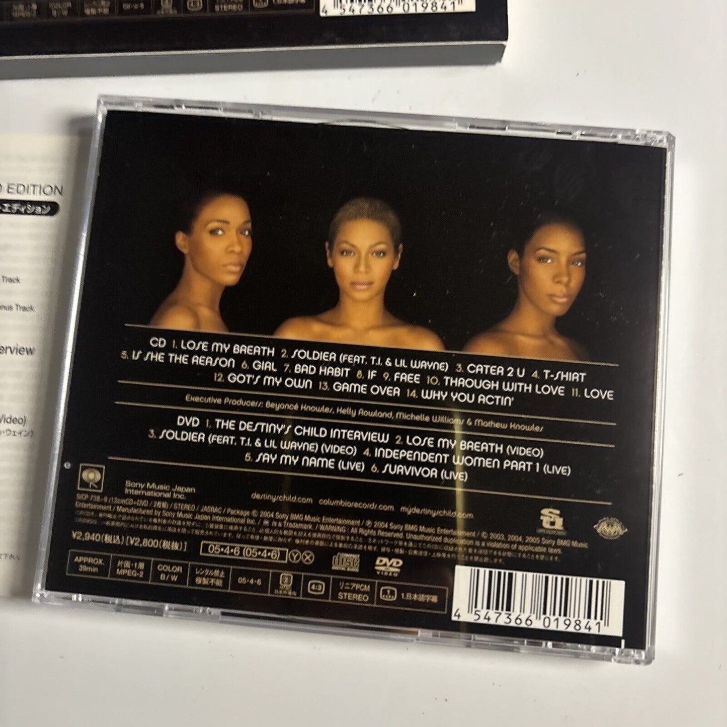 Destiny's Child – Destiny Fulfilled (2005, CD + DVD) SICP-738~9 Japan DVD