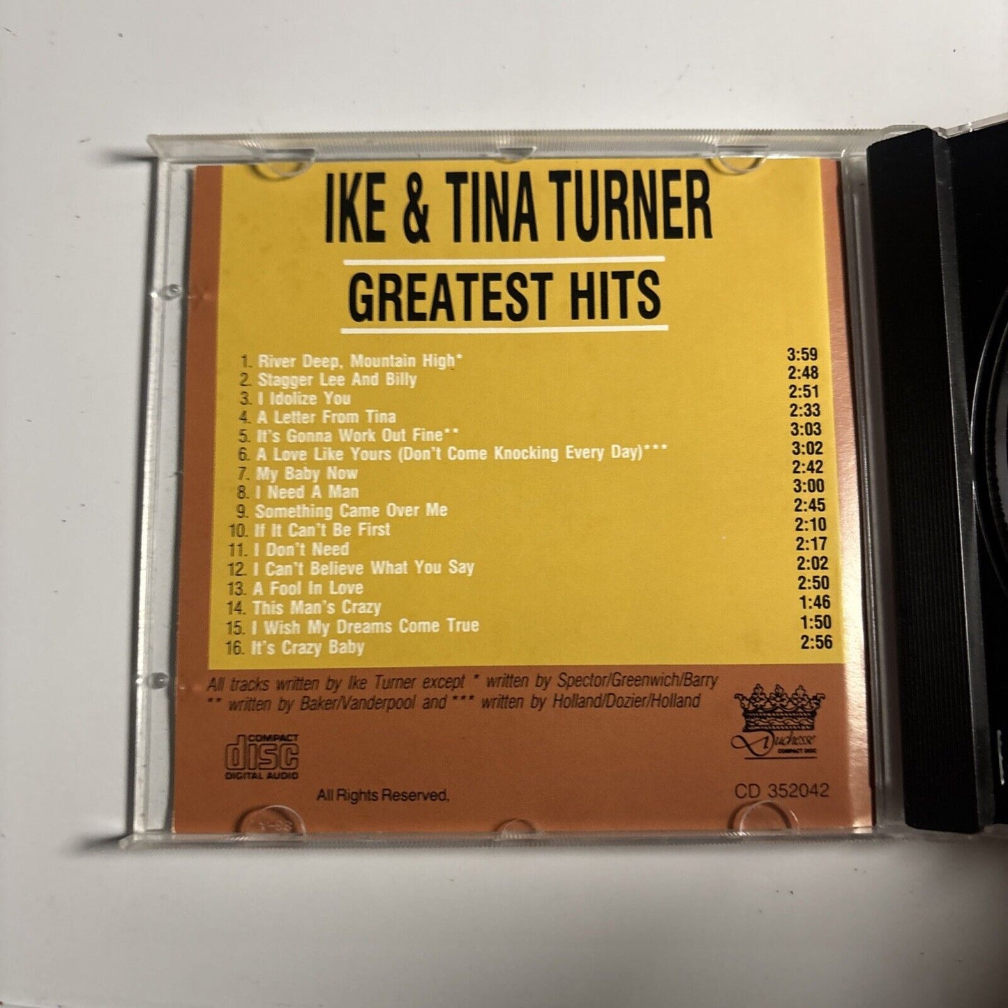 Ike & Tina Turner – Greatest Hits (CD, 1989) CD 352042