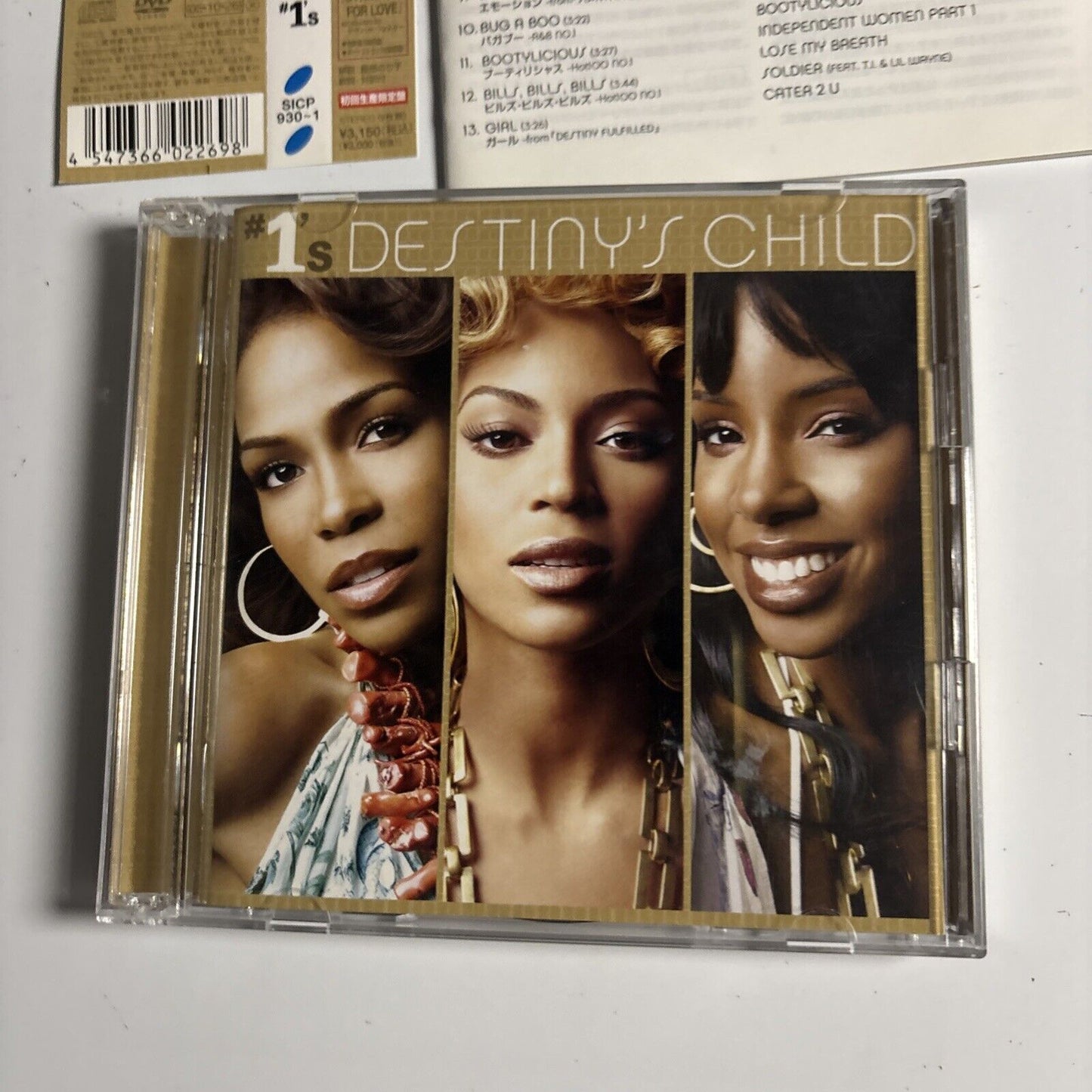 Destiny's Child – #1's (CD + DVD, 2005) sicp-930-1 Japan obi, DVD