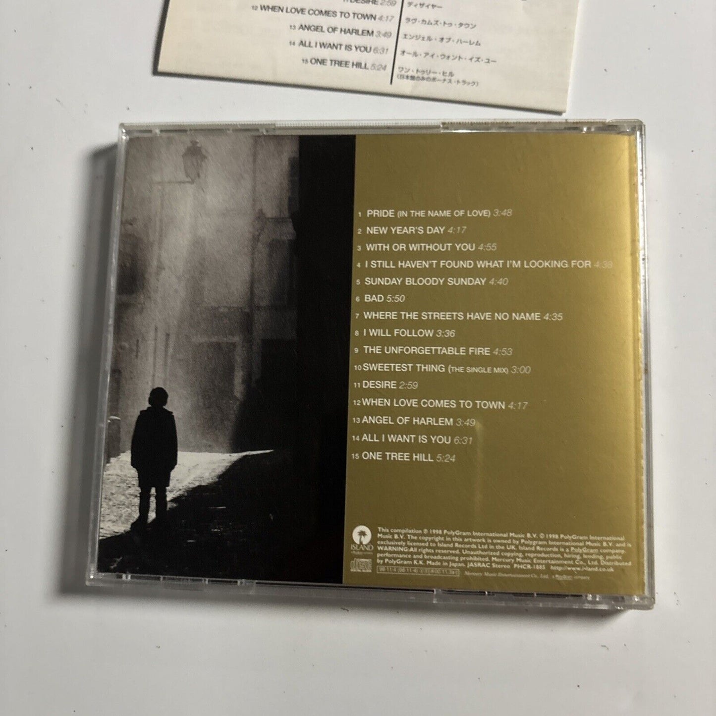 U2 – The Best Of 1980-1990 CD, 1998) phcr-1885 Japan