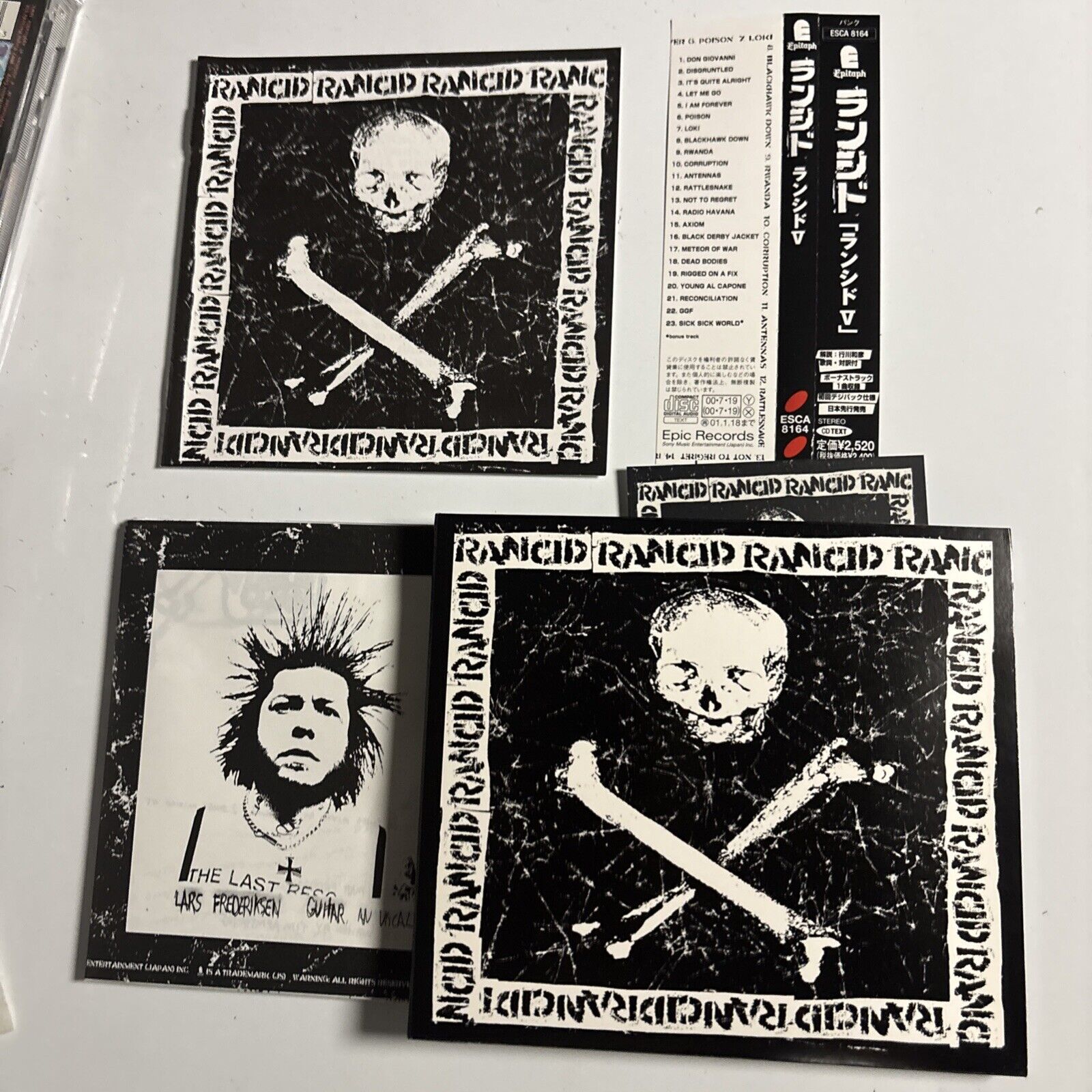 Rancid – Rancid (CD, 2000) esca-8164 Japan obi, Digipak Sticker – Retro ...