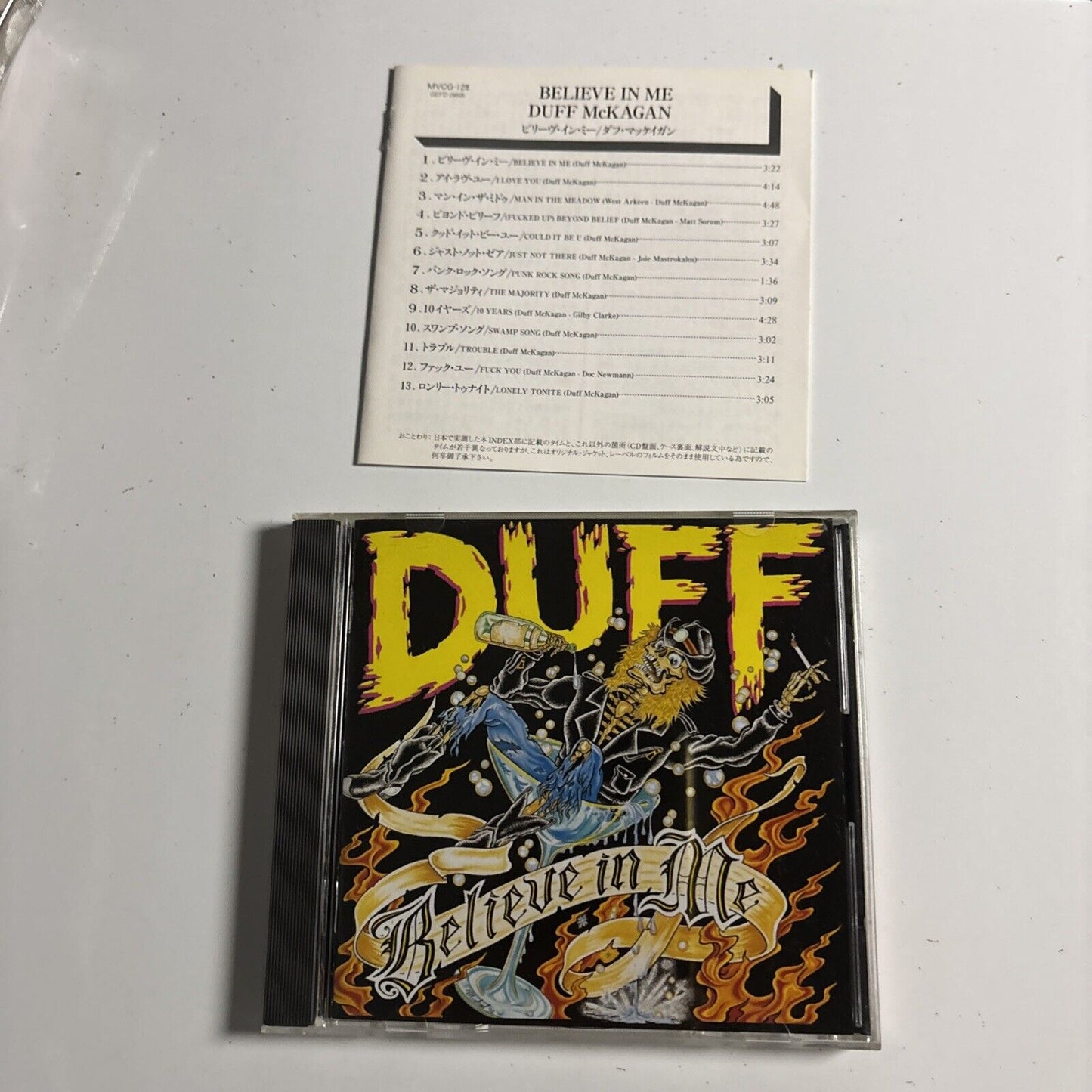 Duff McKagan – Believe In Me (CD, 1993) mvcg-128 Japan