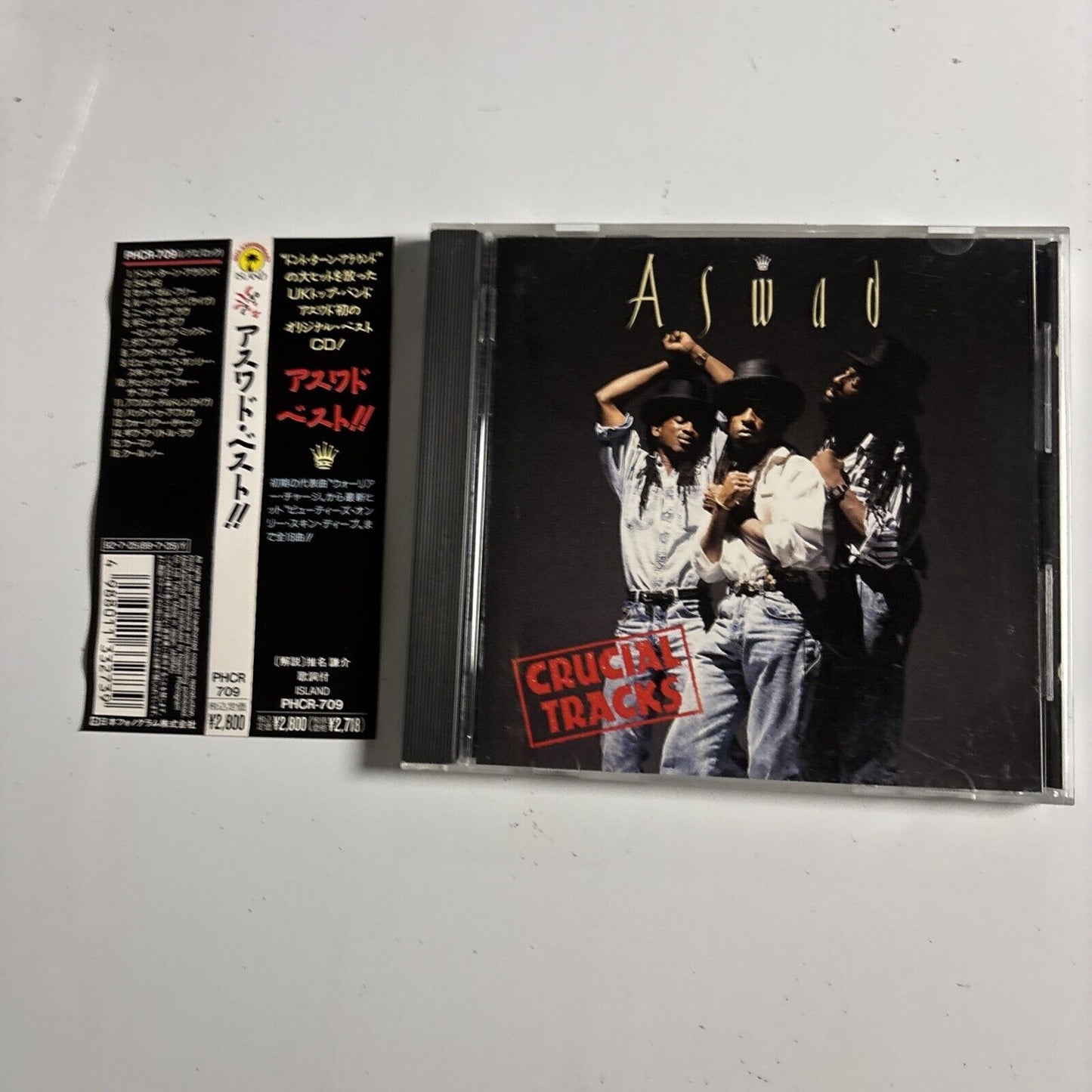 Aswad – Crucial Tracks (Best Of Aswad) (CD, 1989) phcr-709 Bonus Japan Track Obi