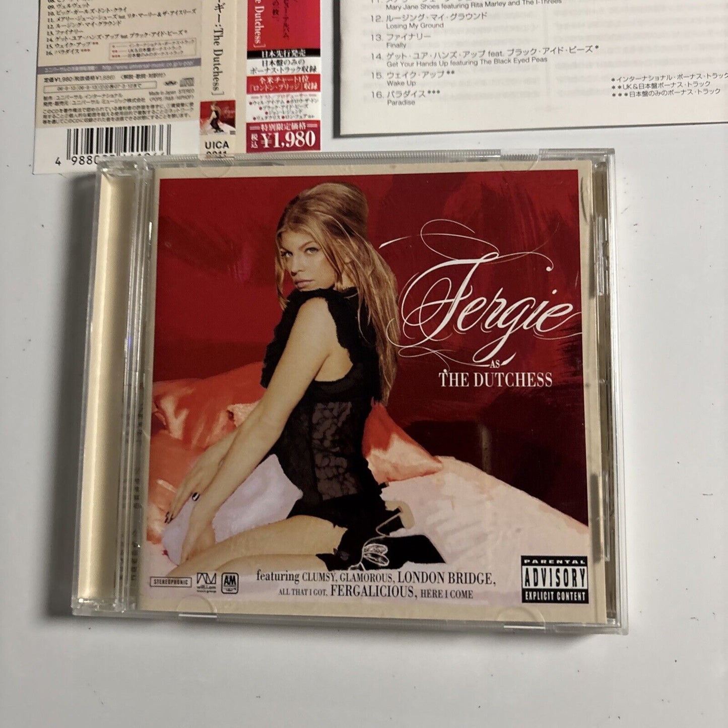 Fergie – The Dutchess (CD, 2006) uica-9011 Bonus Japan Track, Obi