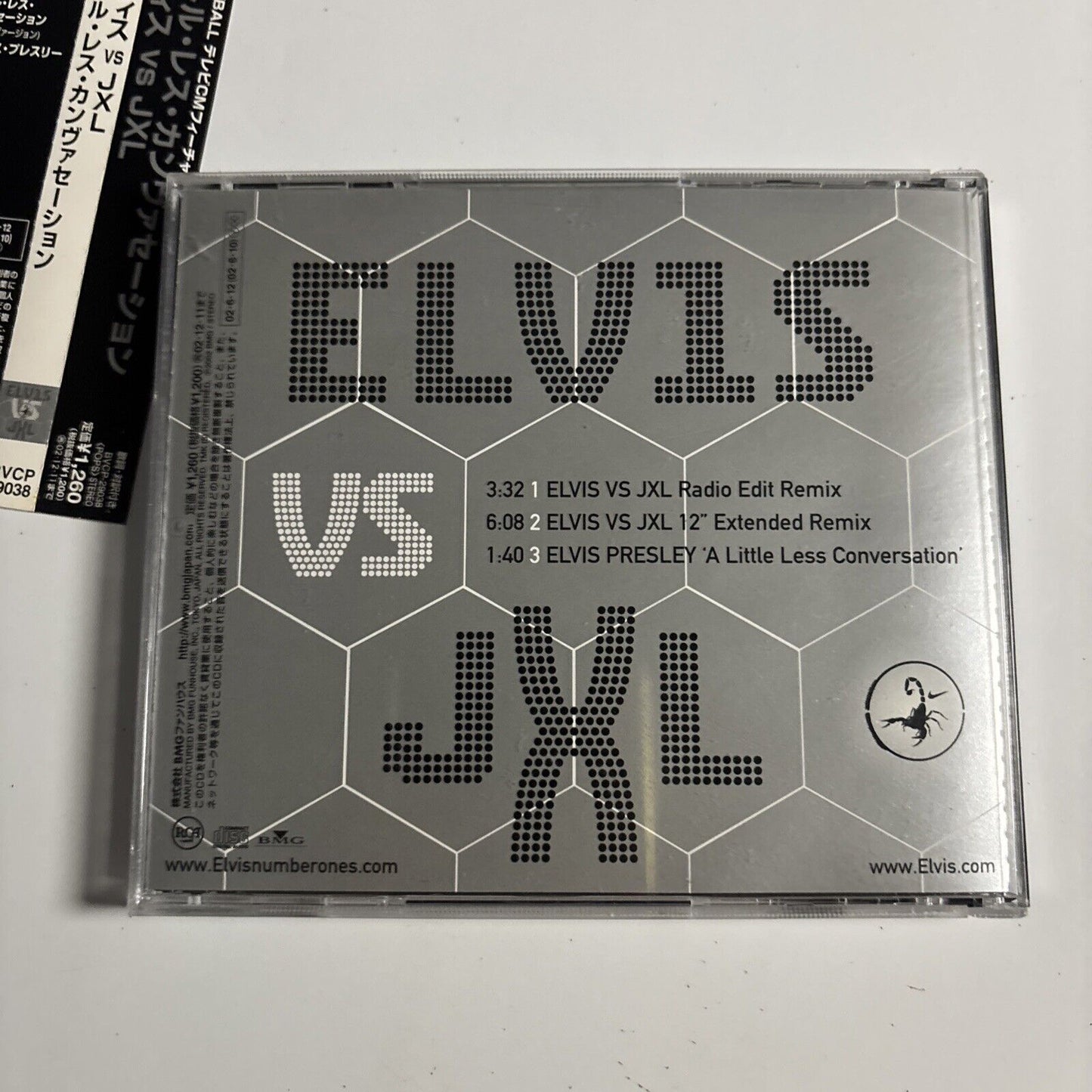 Elvis Vs JXL – A Little Less Conversation (CD, 2002) bvcp-29038 Japan obi