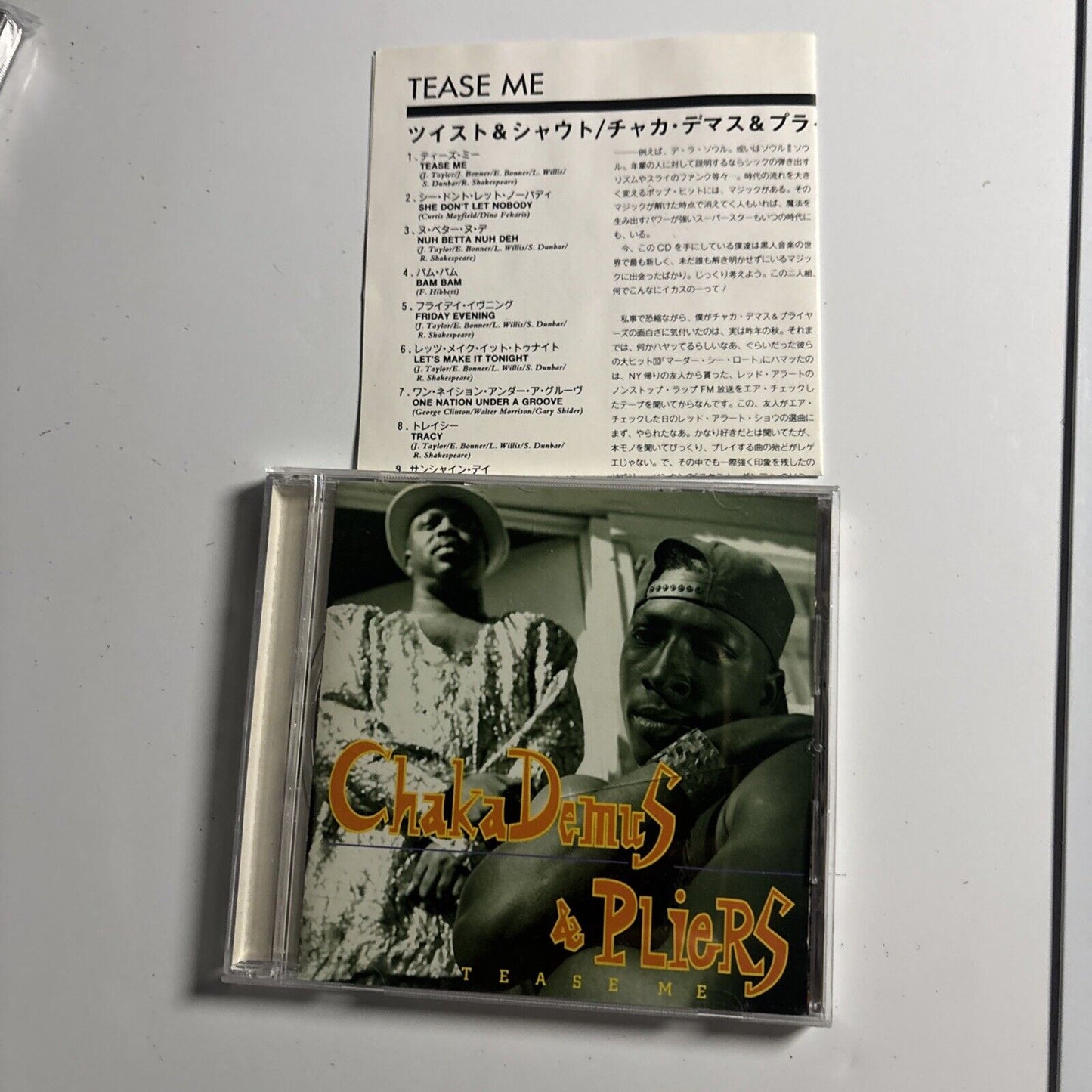 Chaka Demus & Pliers – Tease Me (CD, 1993) phcr-738 Japan