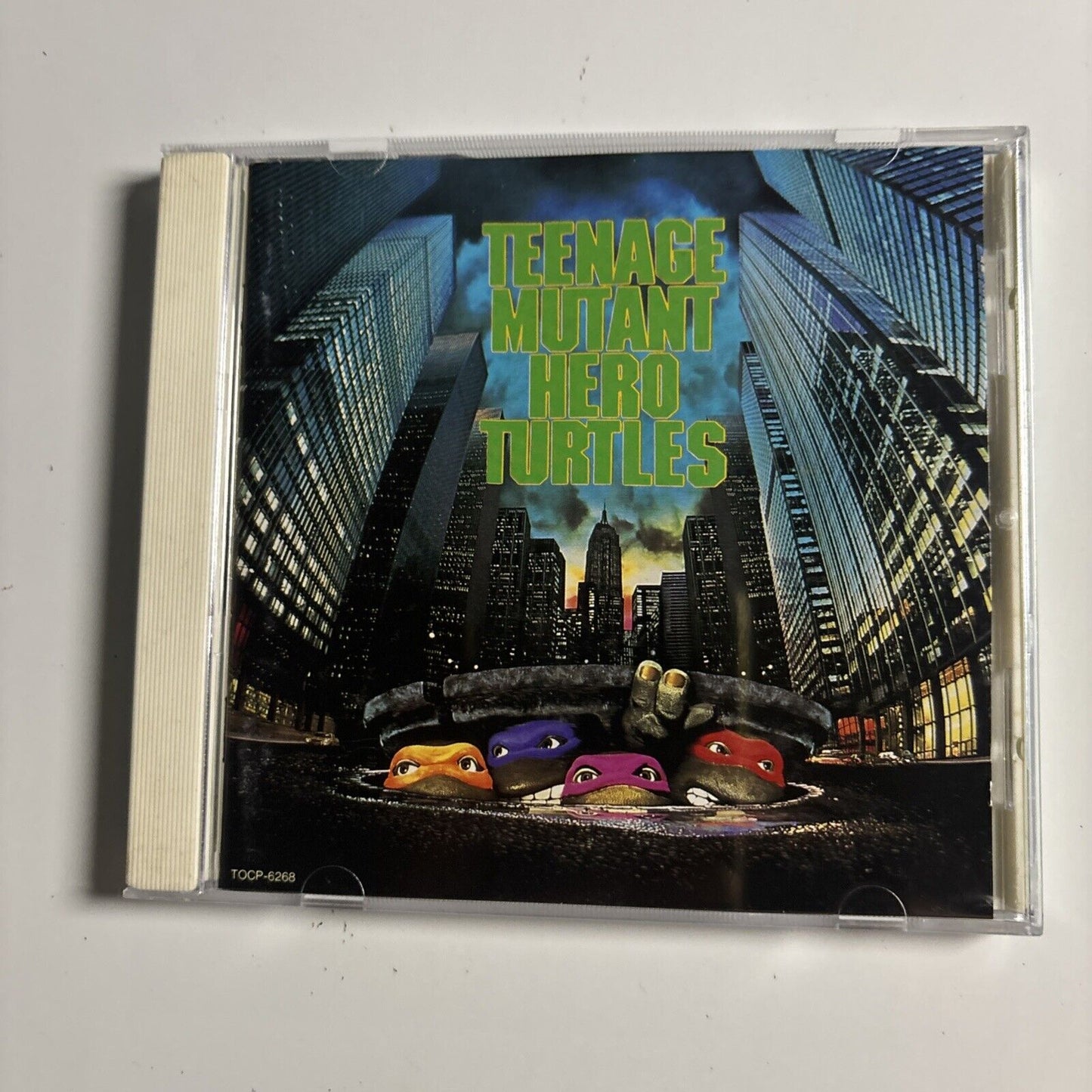 Teenage Mutant Hero Turtles  Motion Picture Soundtrack (CD 1991) tocp-6268 Japan