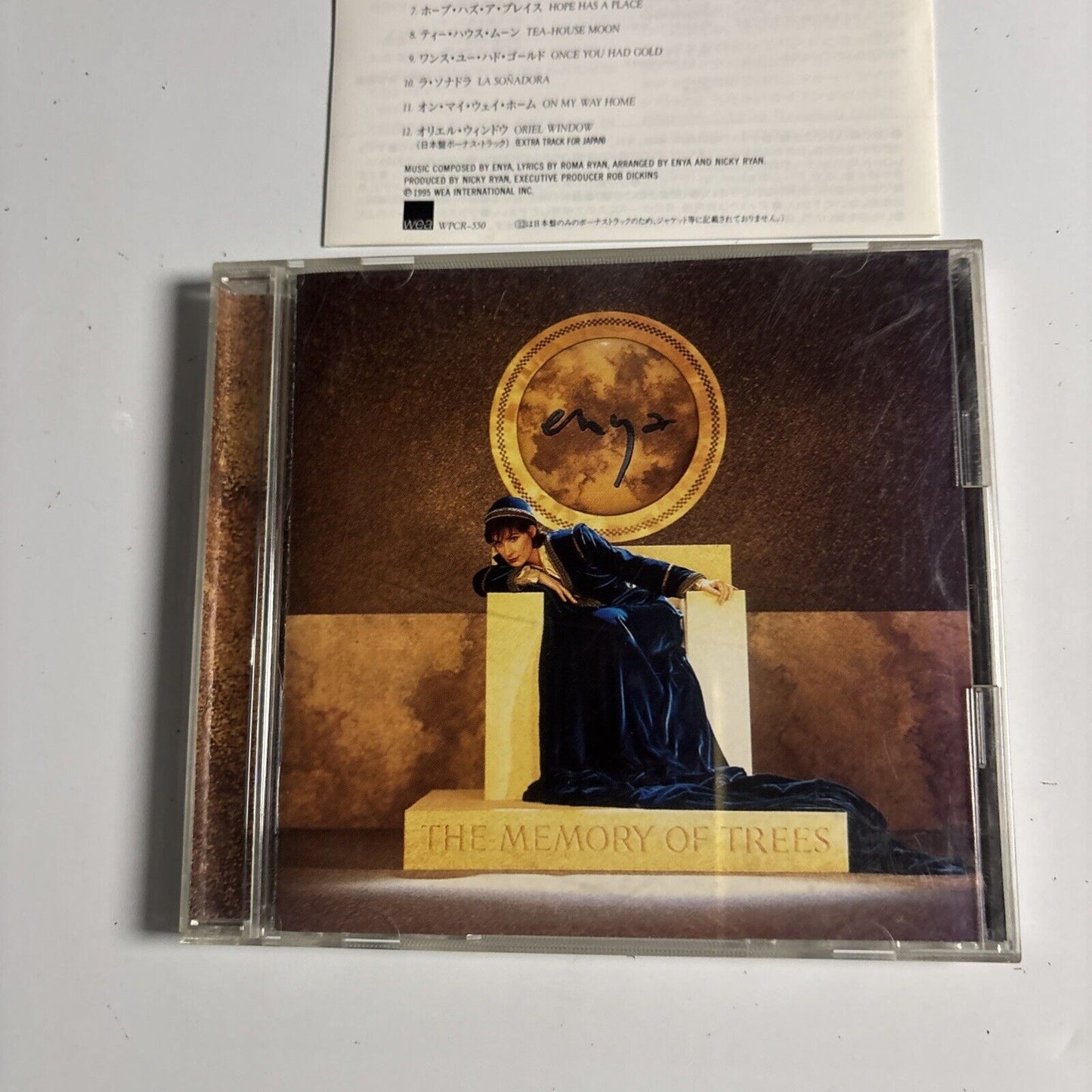 Enya – The Memory Of Trees (CD, 1995) wpcr-550 Bonus Japan Track