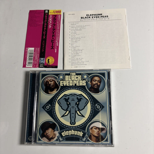 The Black Eyed Peas – Elephunk (CD, 2003) uicy-6053 Bonus Japan Track, Obi