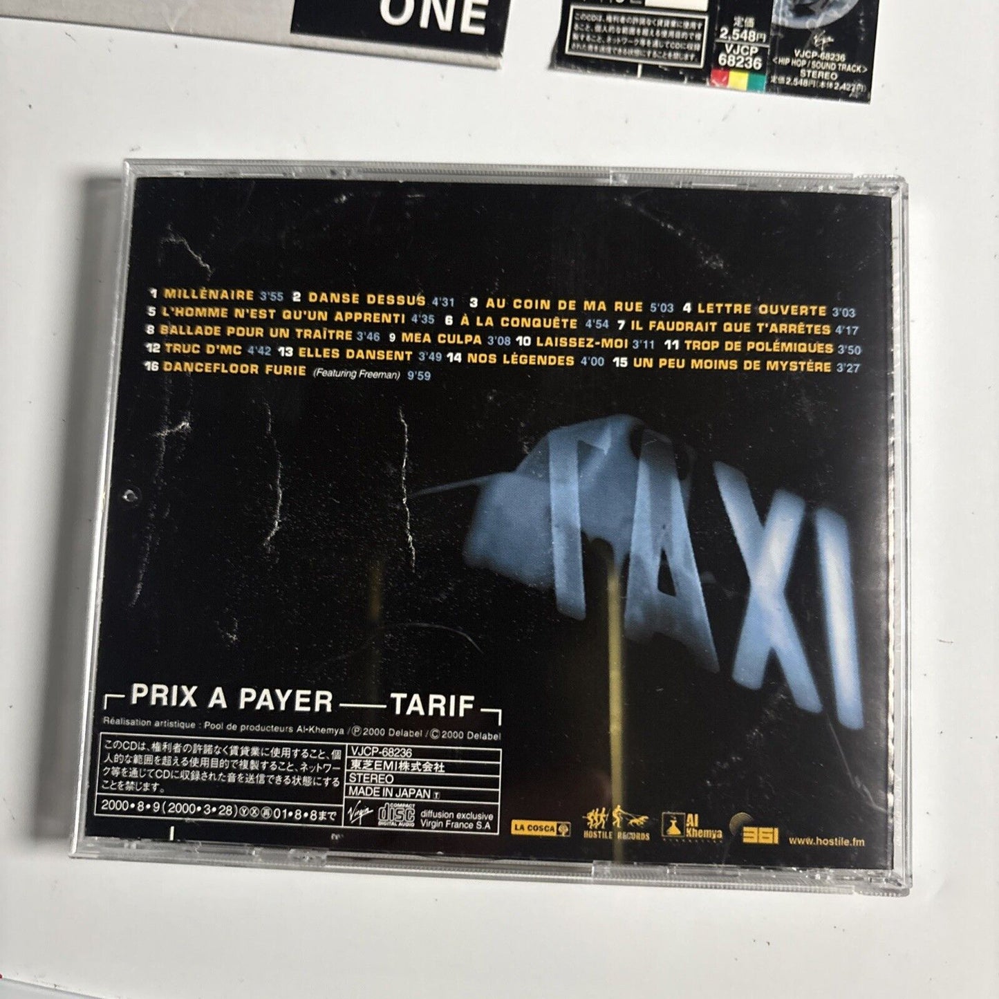 One Shot – Taxi 2 Original Soundtrack (CD, 2000) vjcp-68236 Japan obi