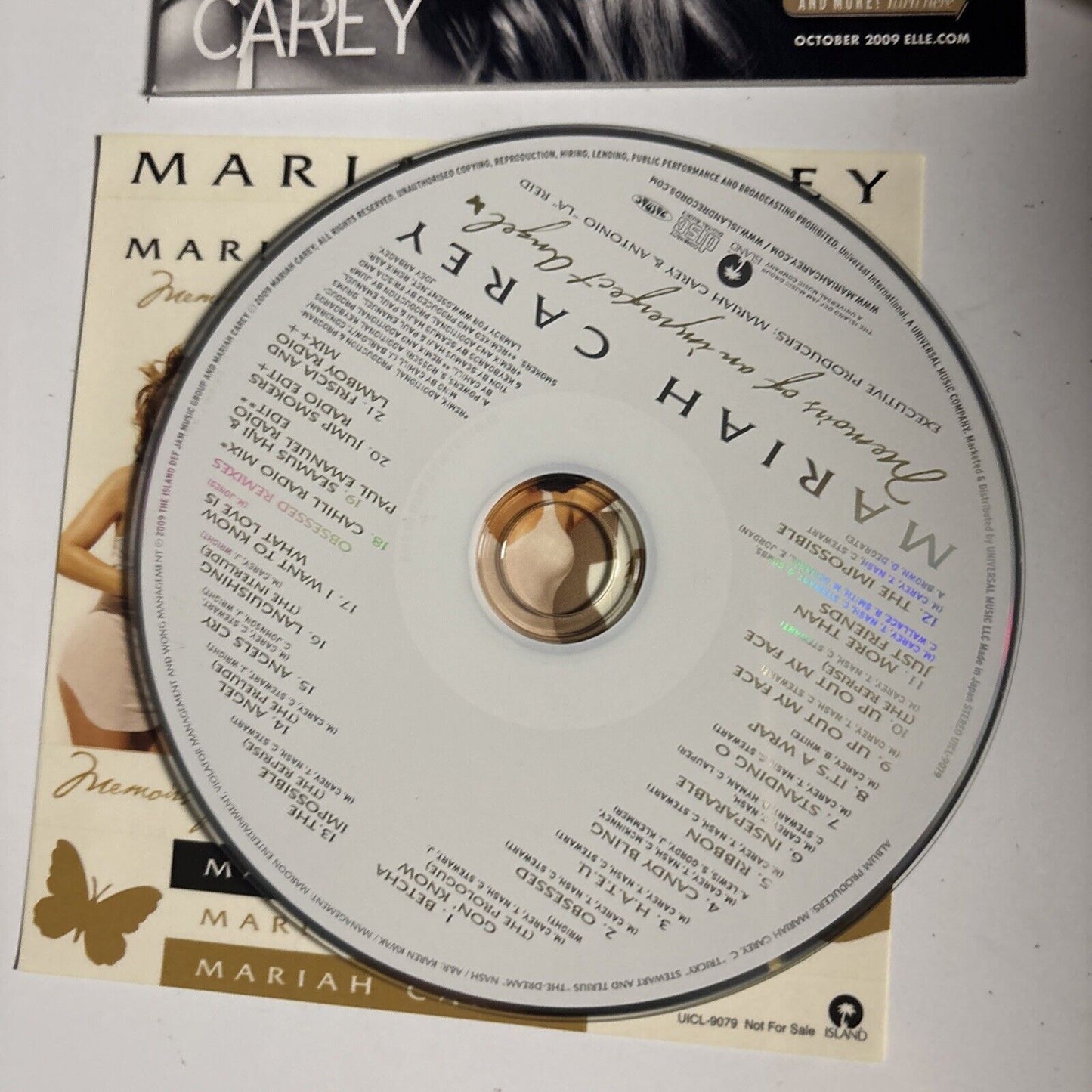Mariah Carey – Memoirs Of An Imperfect Angel (CD, 2009) uicl-9079 Japan