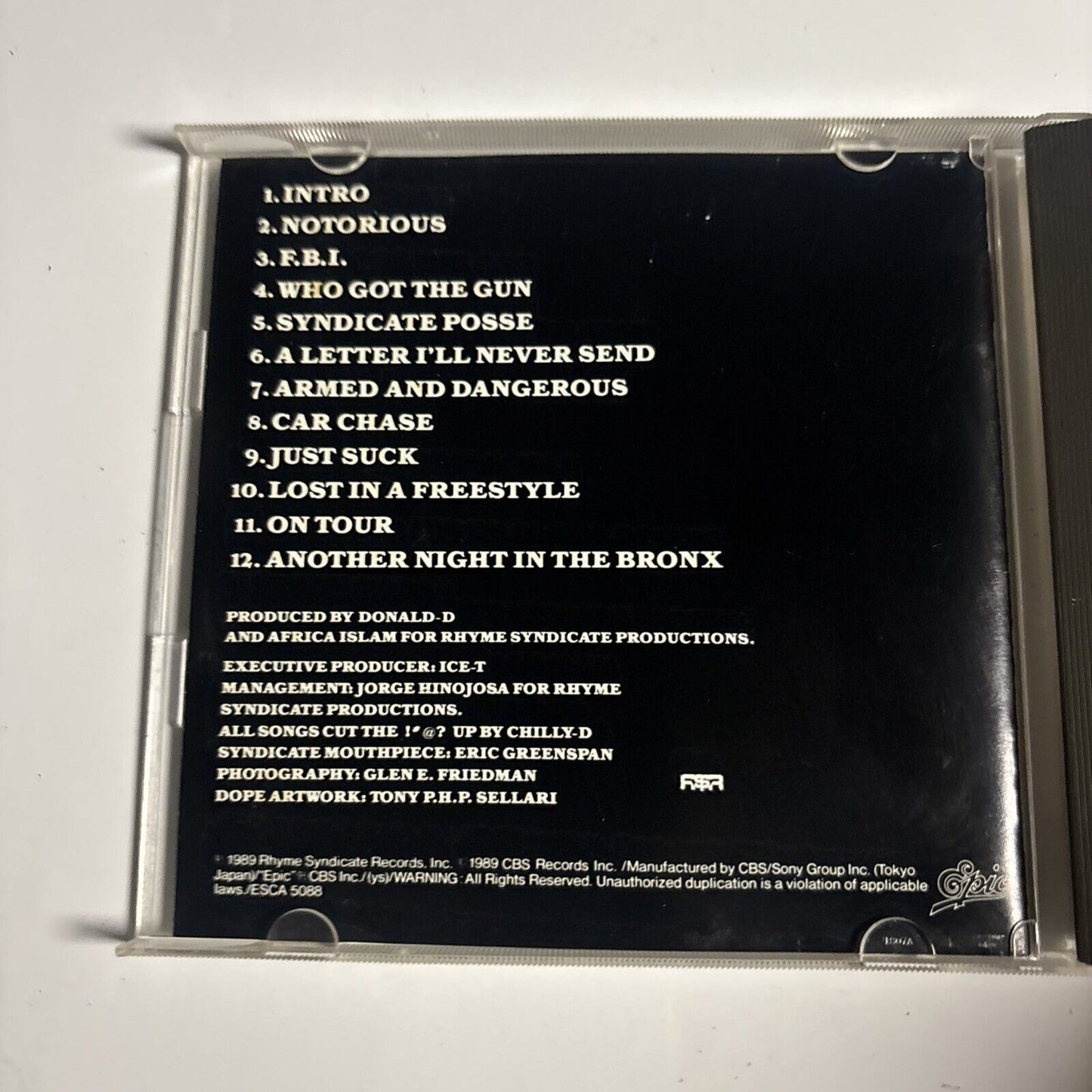 Donald D – Notorious (CD, 1998) esca-5088 Japan