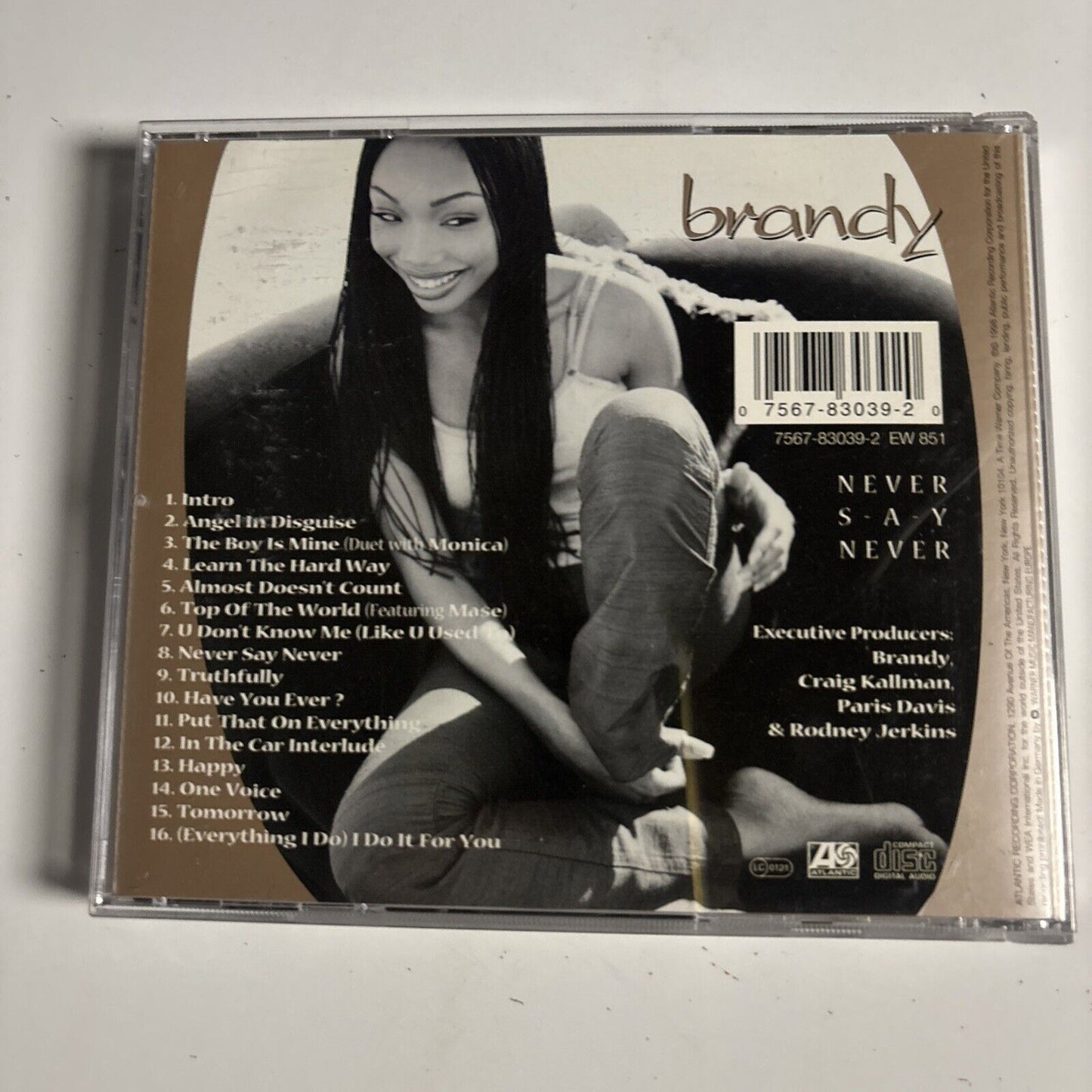 Brandy – Never Say Never (CD, 1998)
