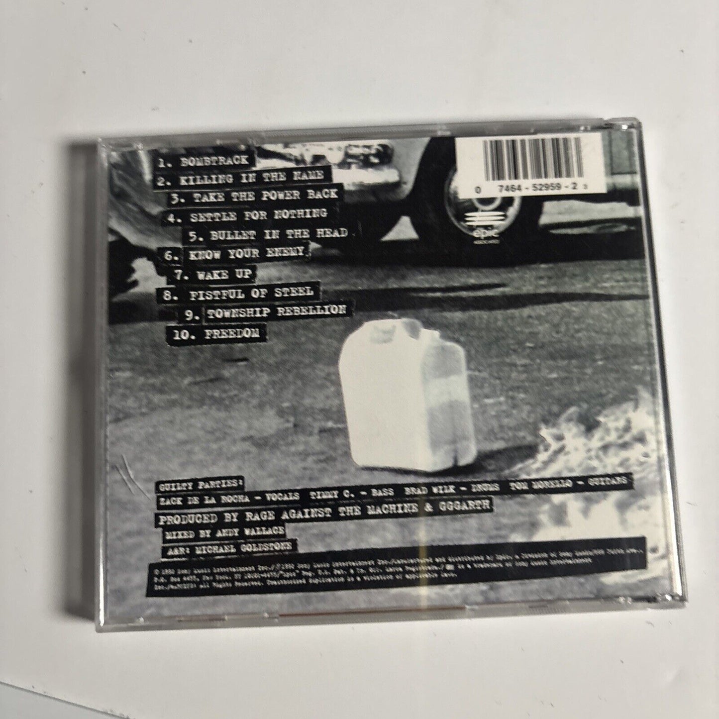 Rage Against The Machine – Rage Against The Machine (CD, 1992) ZK 52959
