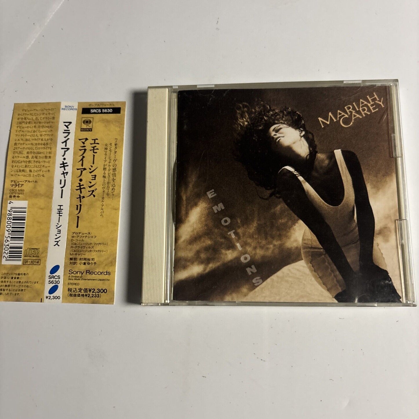 Mariah Carey – Emotions (CD, 1991) srcs-5630 Japan obi