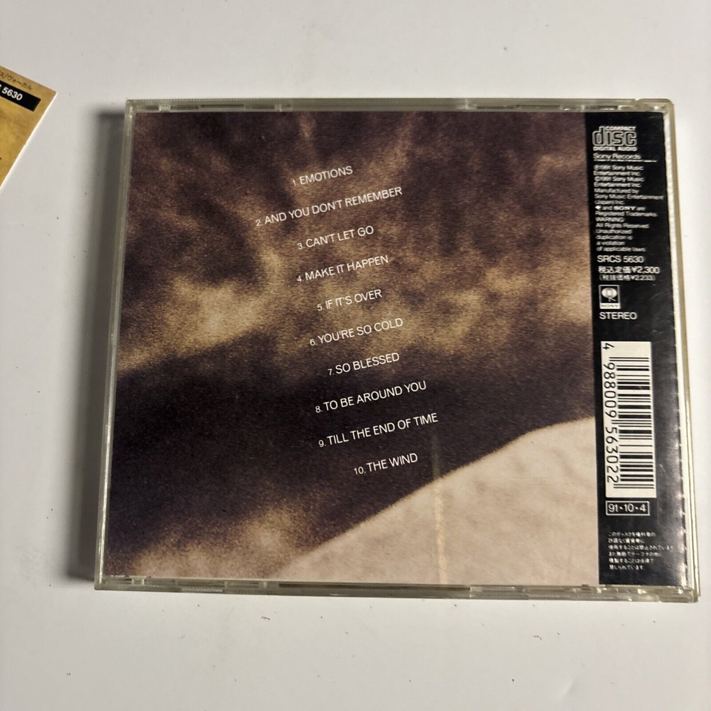 Mariah Carey – Emotions (CD, 1991) srcs-5630 Japan obi