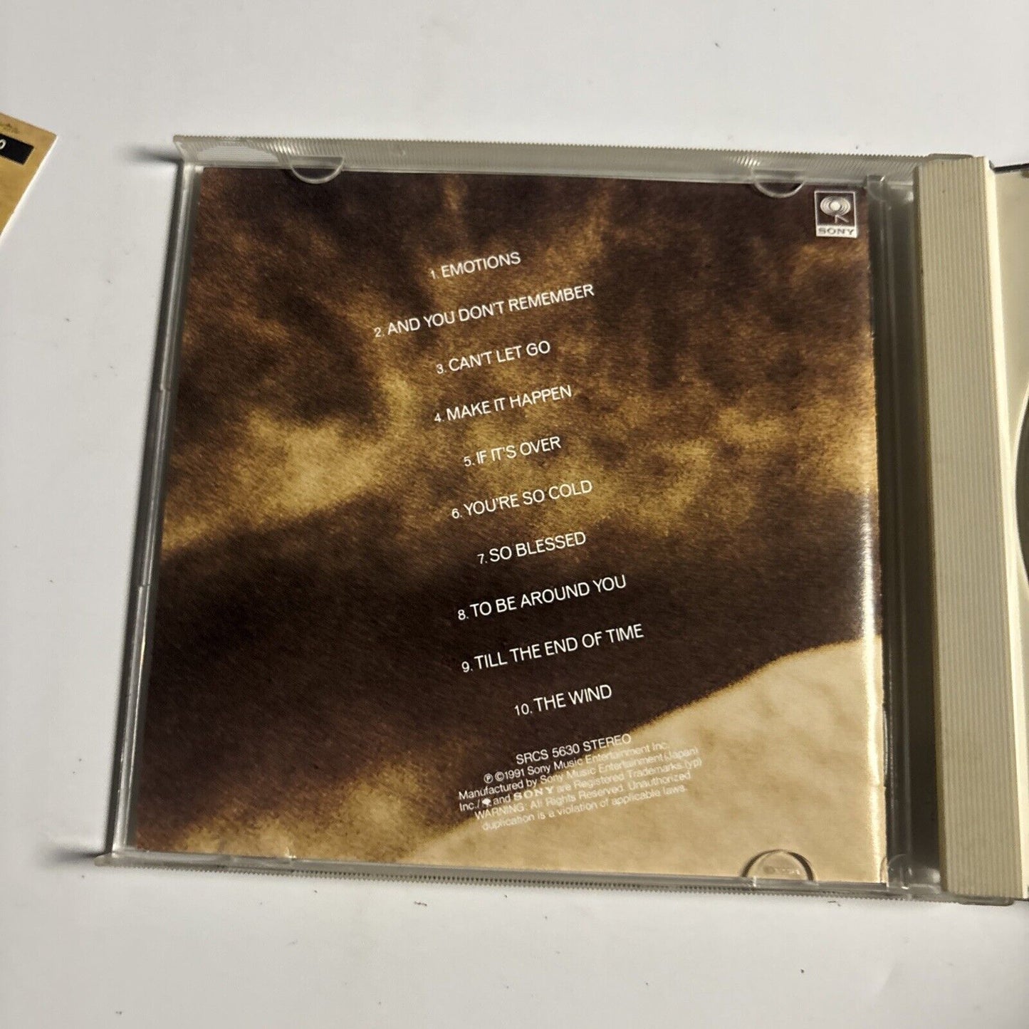 Mariah Carey – Emotions (CD, 1991) srcs-5630 Japan obi