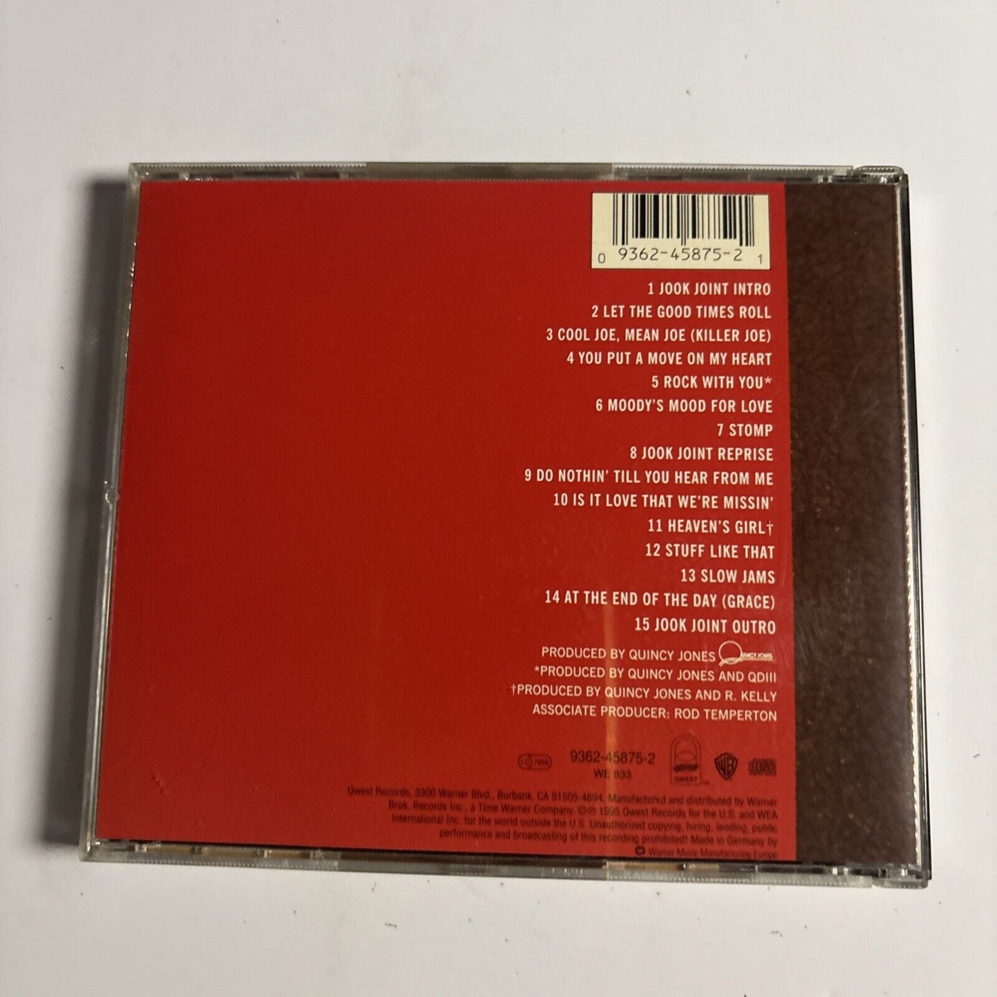 Quincy Jones – Q's Jook Joint (CD, 1995)