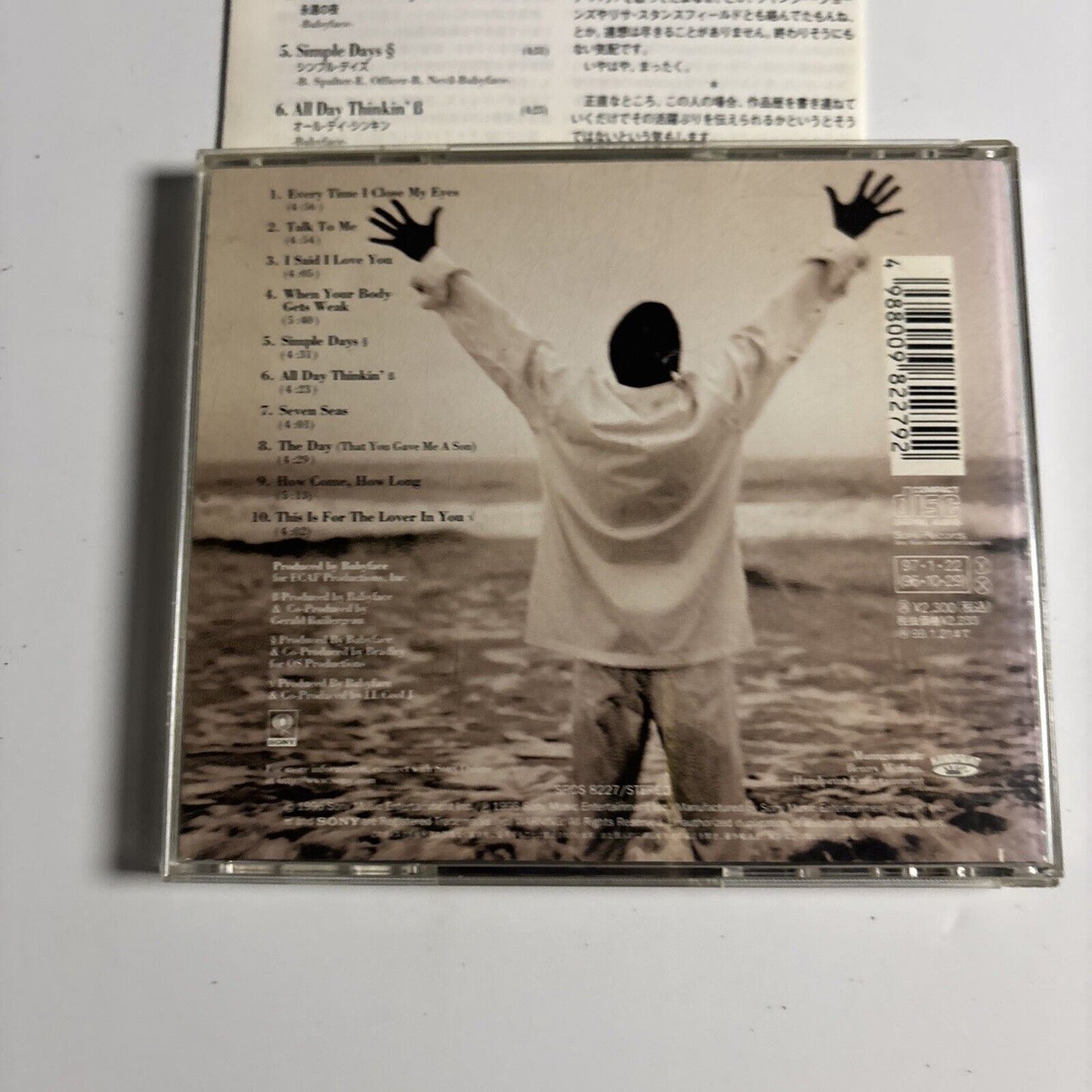 Babyface – The Day (CD, 1997) srcs-8227 Japan